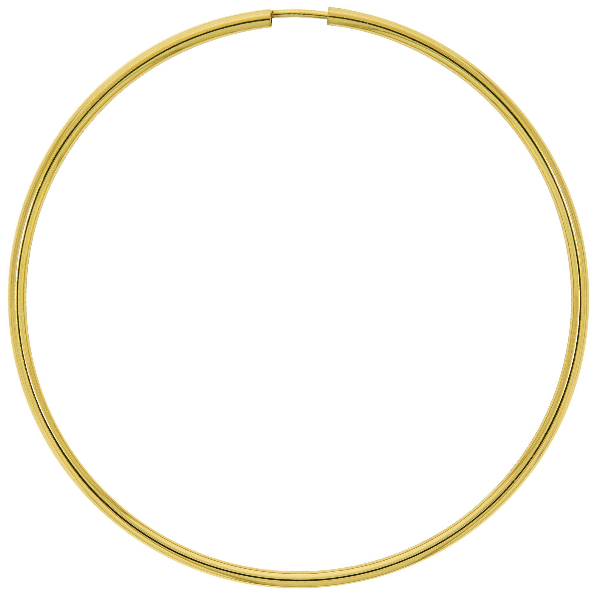 Vivance Paar Creolen 585/- Gelbgold glanz 60 mm günstig online kaufen
