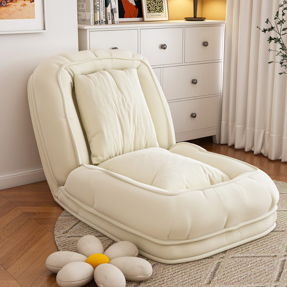 BBWL Schlafsofa 5-fach verstellbar 90–180° Multifunktions-Liege mit Kissen, Klappbares ergonomisch für Wohnzimmer Schlafzimmer Haustier geeignet
