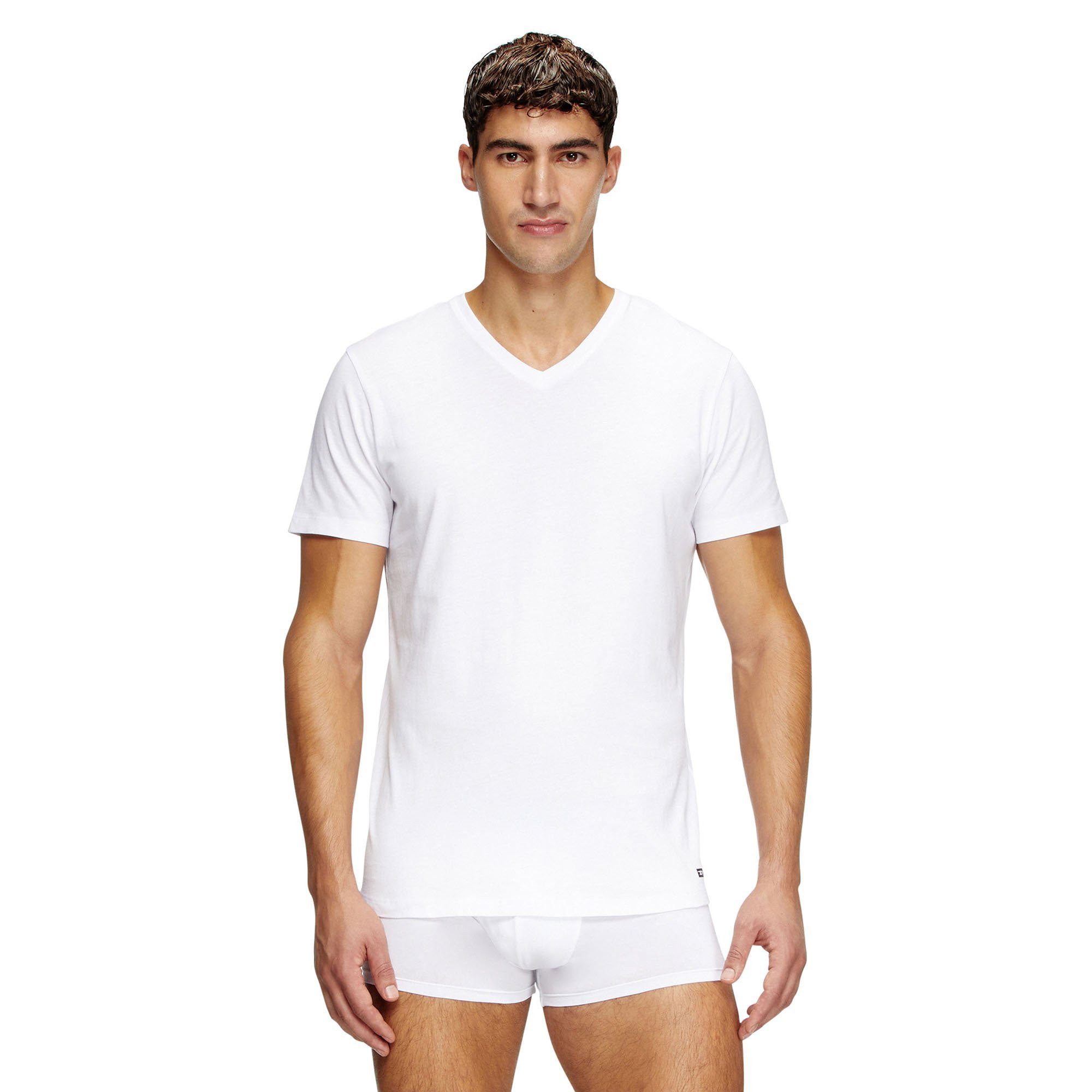 Diesel T-Shirt Herren T-Shirt 3er Pack Baumwolle (Packung, 3er Pack)