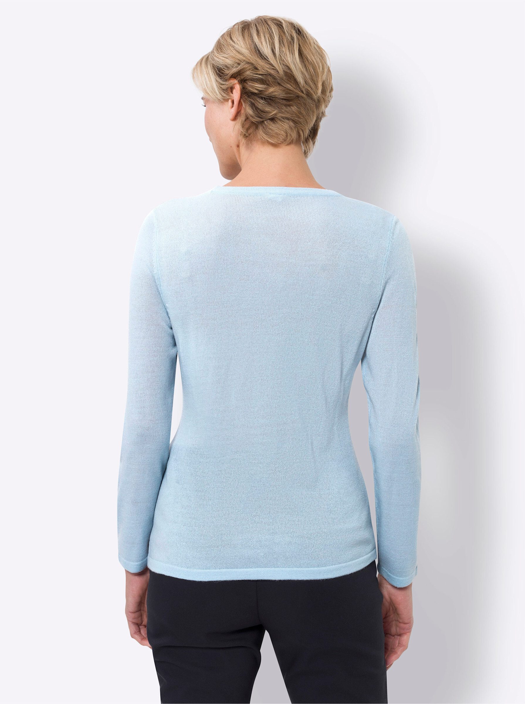 Sieh an! Strickpullover Langarm-Pullover günstig online kaufen