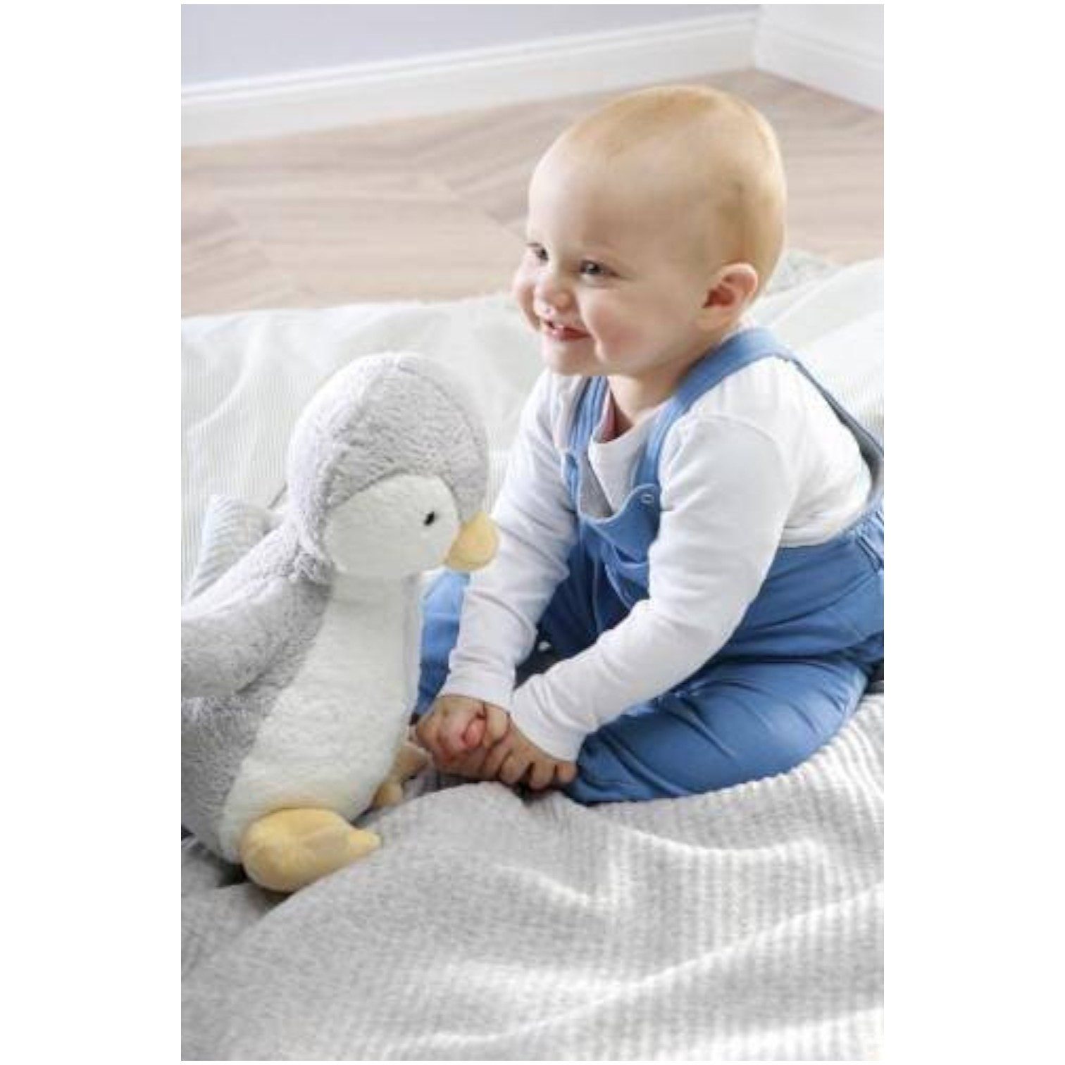 Babydecke Dream Team Set Donni - Pinguin, Biederlack, Set aus Kuscheltier und Decke