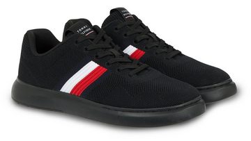 Tommy Hilfiger LIGHTWEIGHT CUPSOLE KNIT STRIPES Sneaker mit gepolstertem Schaftrand, Freizeitschuh, Halbschuh, Schnürschuh