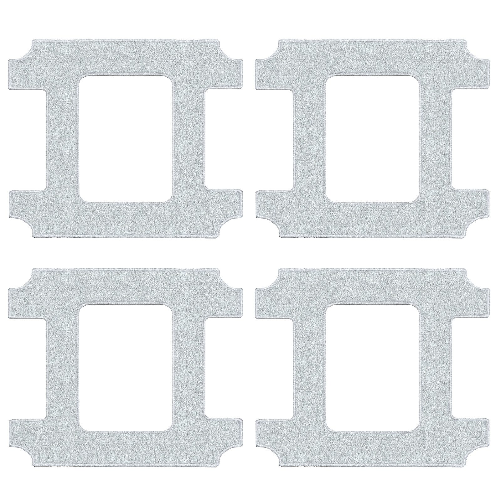 lubluelu Reinigungspads für CHYW201 / CHYW201 Fensterputzroboter Mikrofasertuch Reinigungstuch (4-tlg)