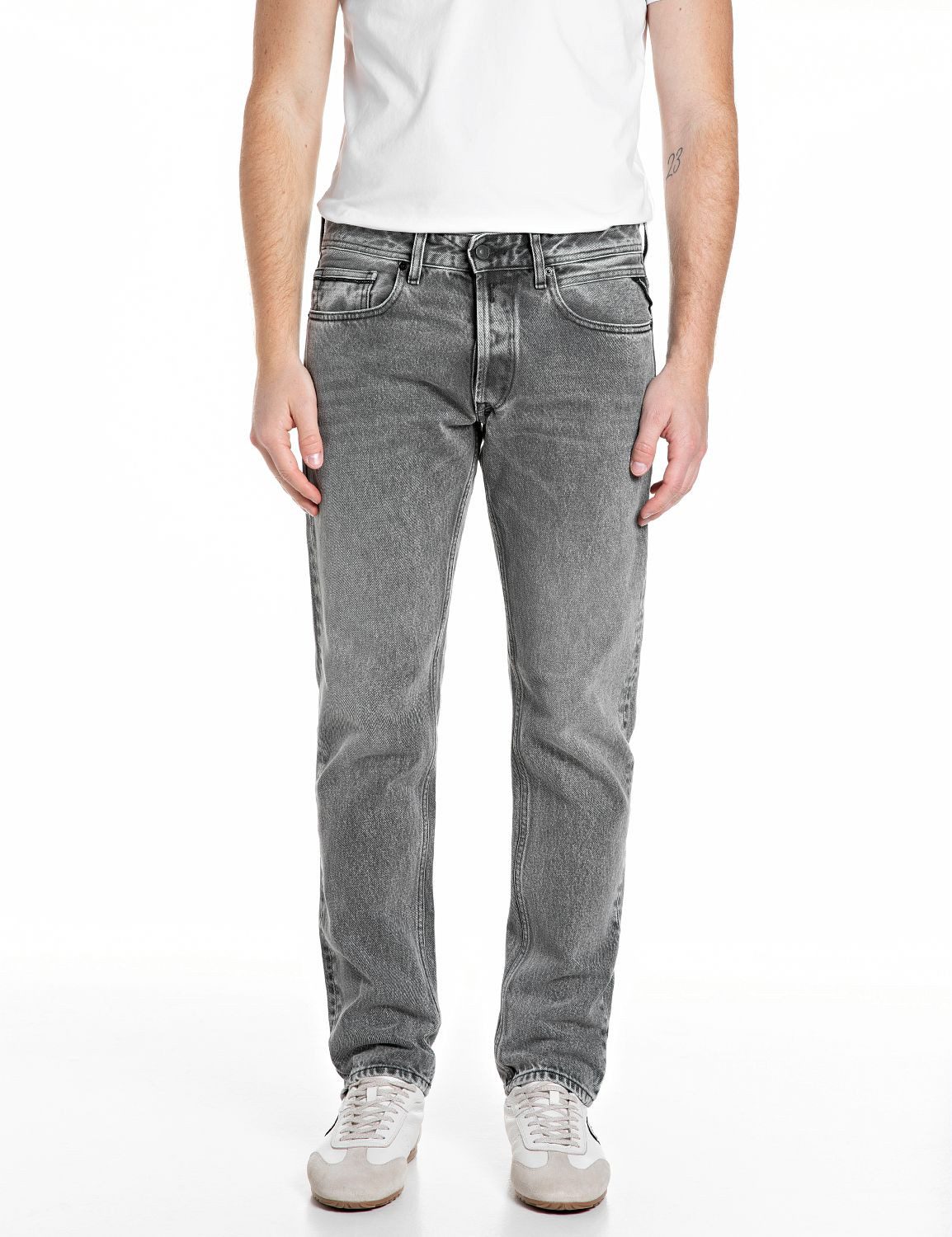 Replay Straight-Jeans GROVER in vielen verschiedenen Waschungen, mit Stretch