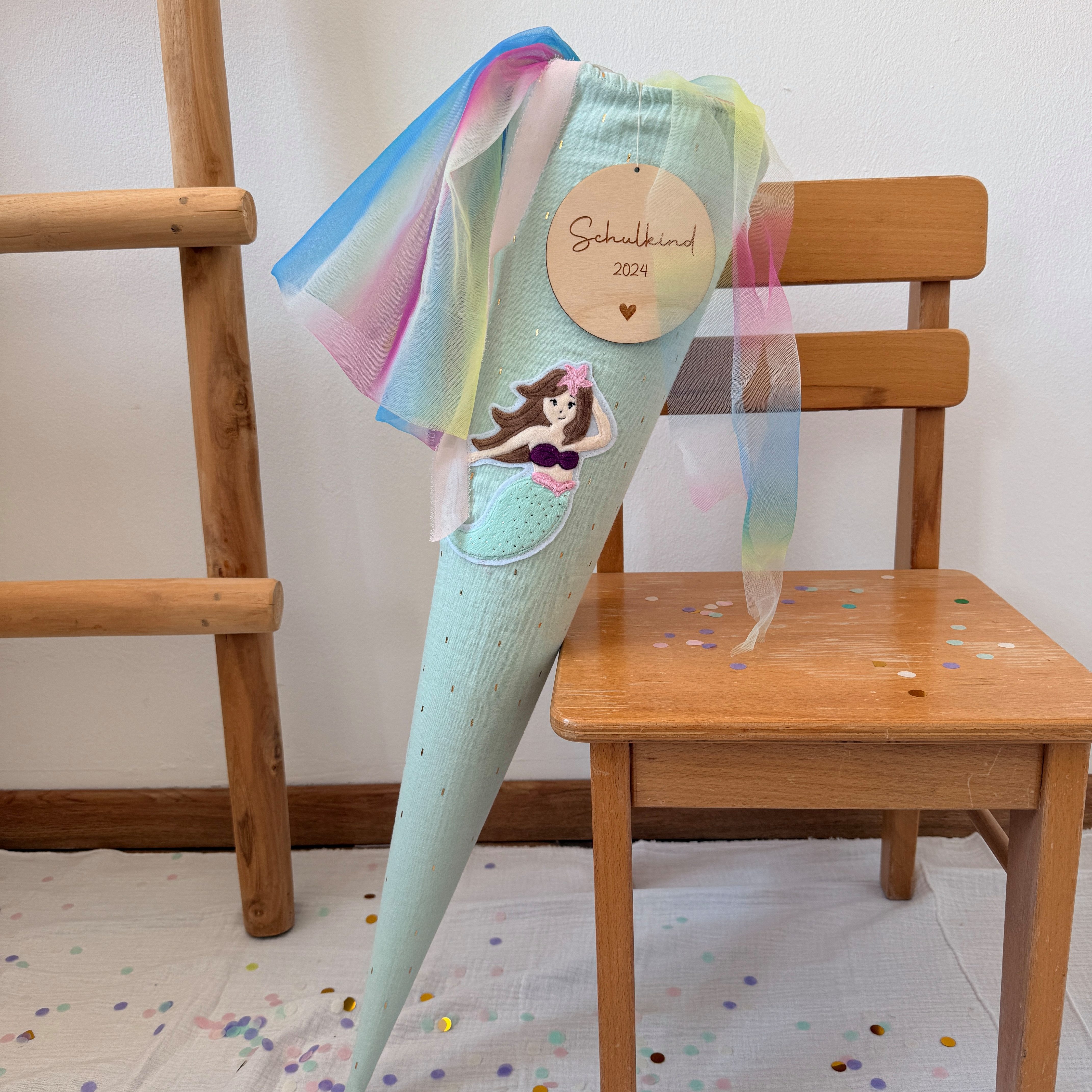 Schultüte Meerjungfrau glitzer mint