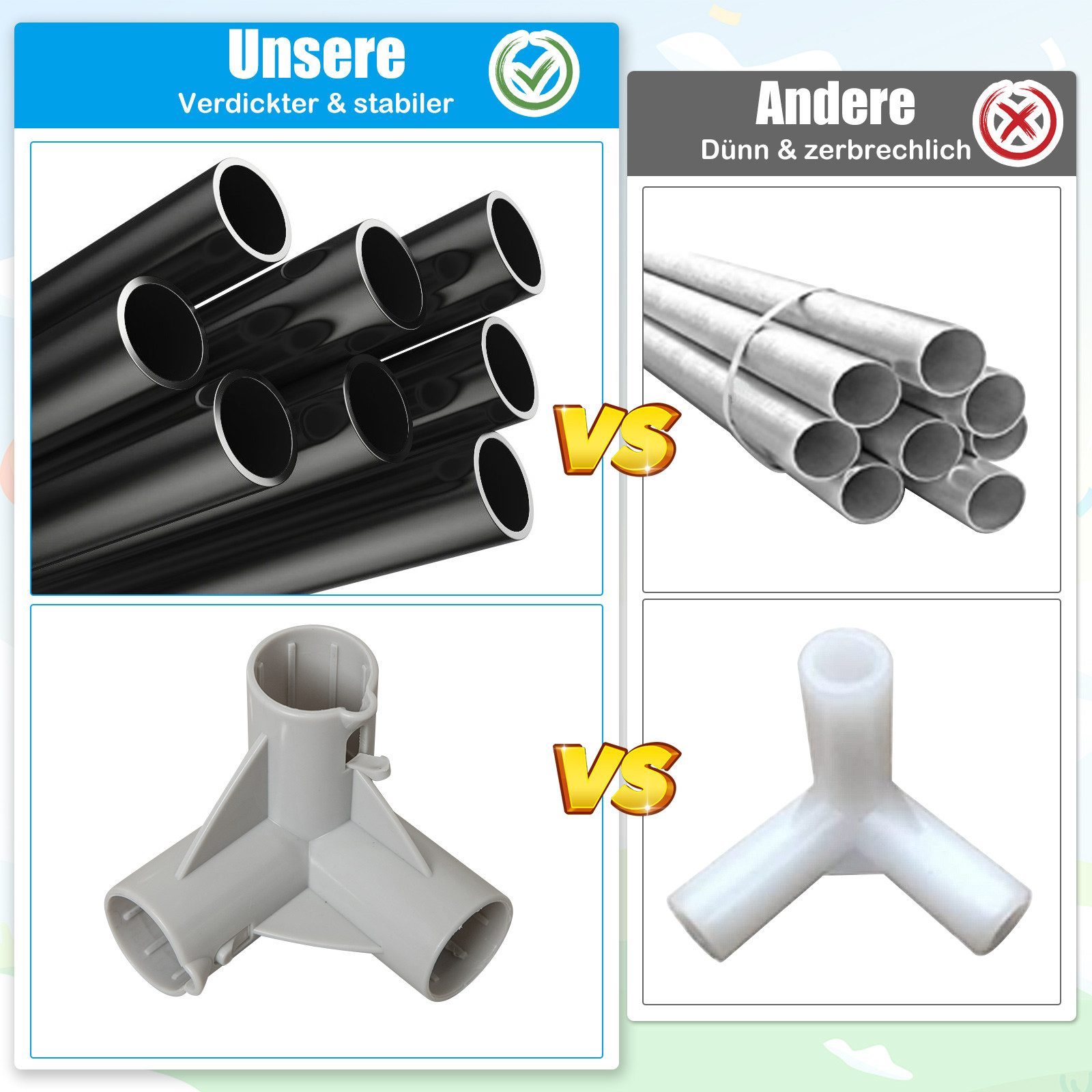 COSTWAY Laufstall Baby Laufgitter, 205 x 147 cm, mit Tragtasche günstig online kaufen