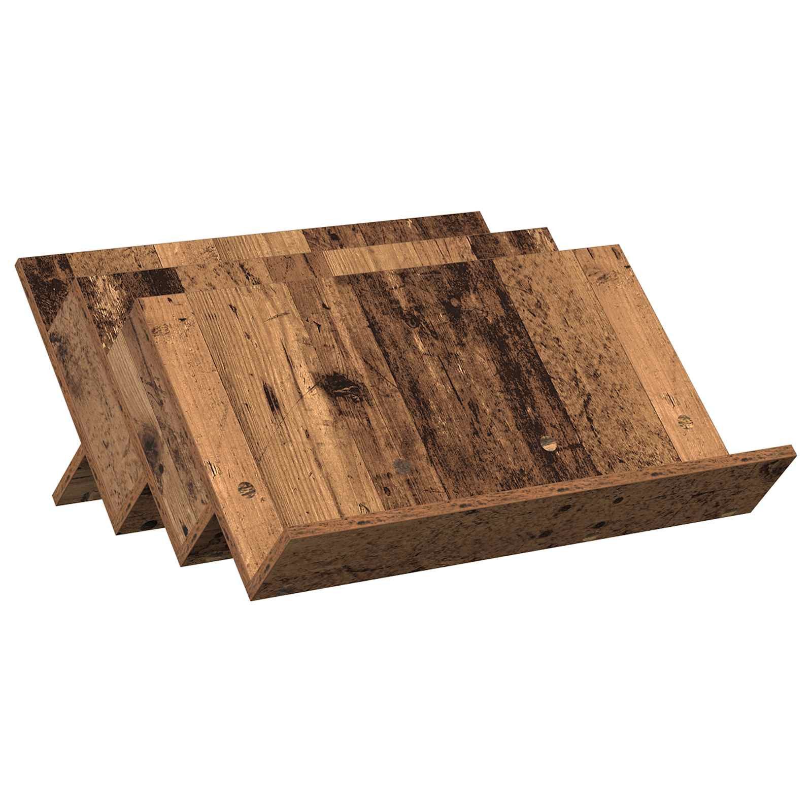 vidaXL Zeitungsständer 65 x 53 x 28,5 cm Zeitungsständer Zeitungsregal Zeitschriftenhalter Ho