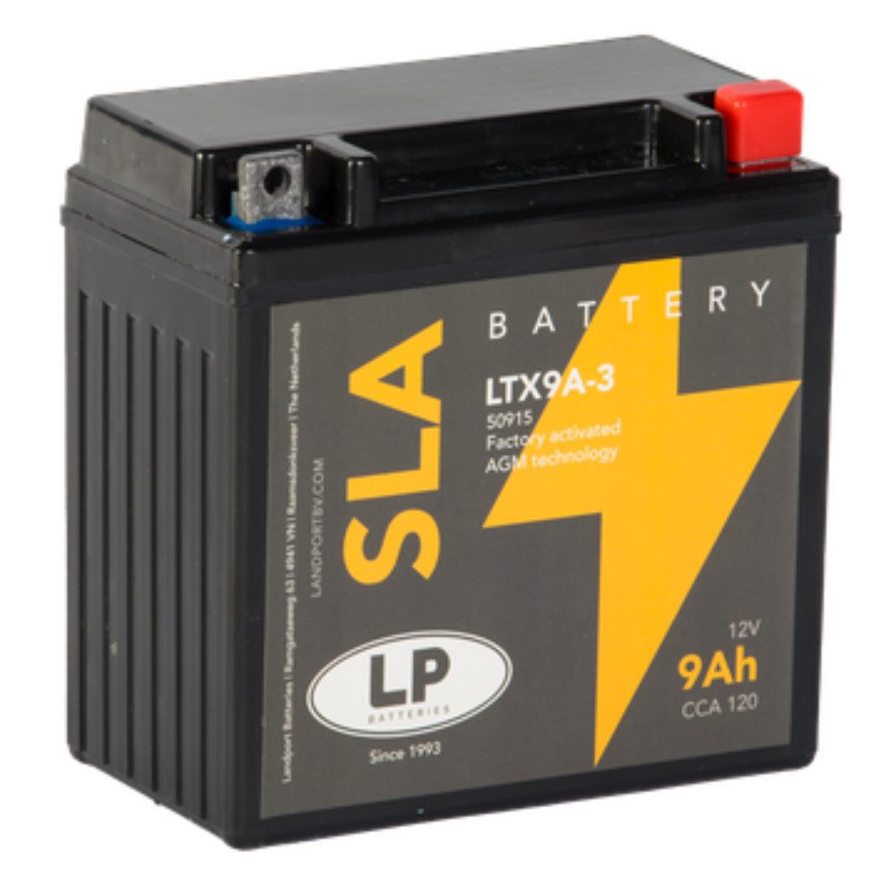 Batterie AGM SLA 12V 9Ah für Motorrad Startbatterie MS LTX9A-3 Bleiakkus