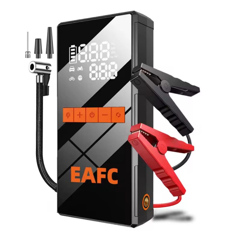 Athlix 4-in-1 Multifunktions-Starthilfegerät 5000A Notfall-Startvorrichtung Starthilfegerät 8000 mAh (12 V), Unabhängig von Witterungsbedingungen, Integrierte LED-Taschenlampe: