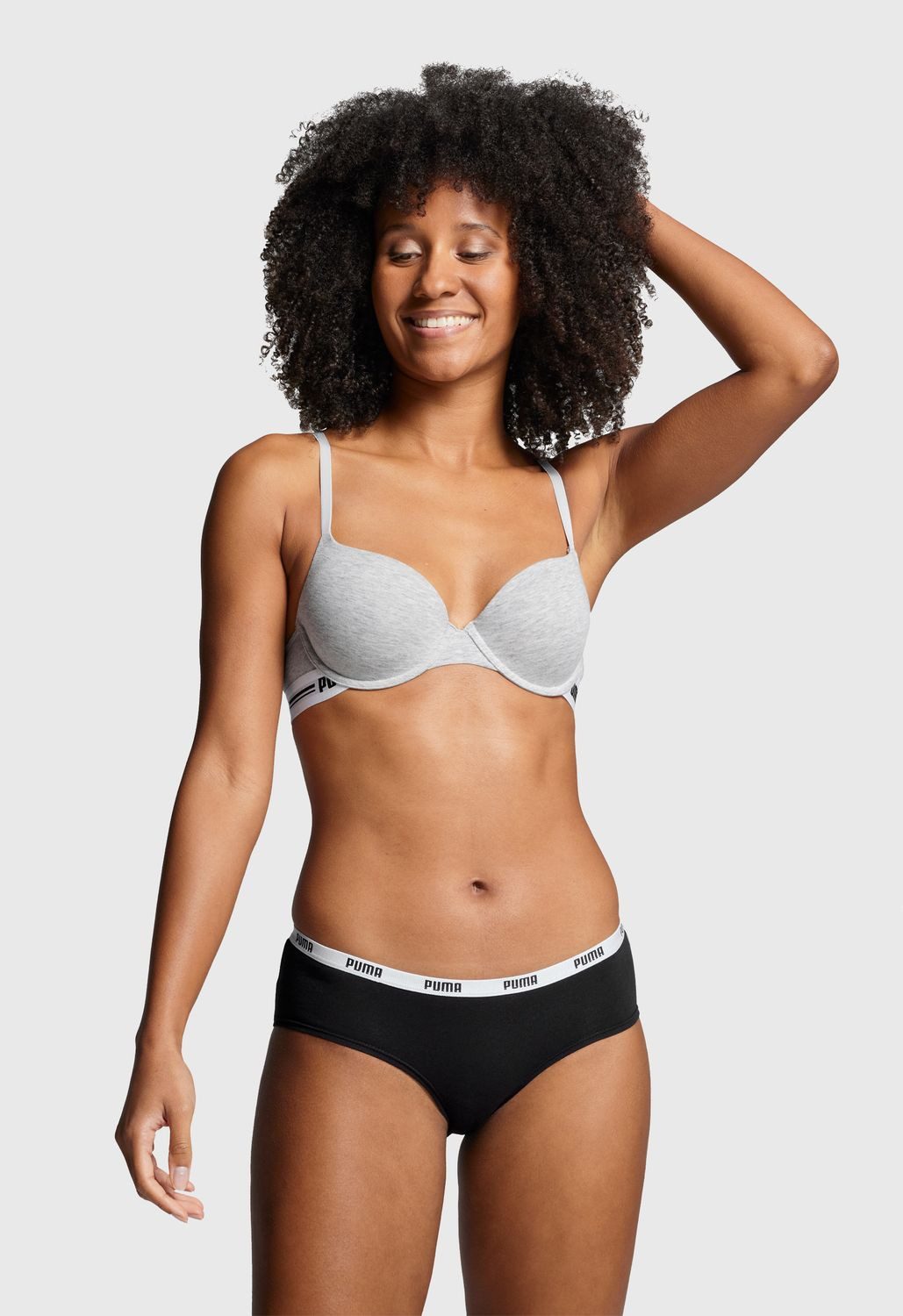 PUMA BODYWEAR Panty Comfort Cotton Stretch (Sparpack) mit PUMA-Logo im Bündchen
