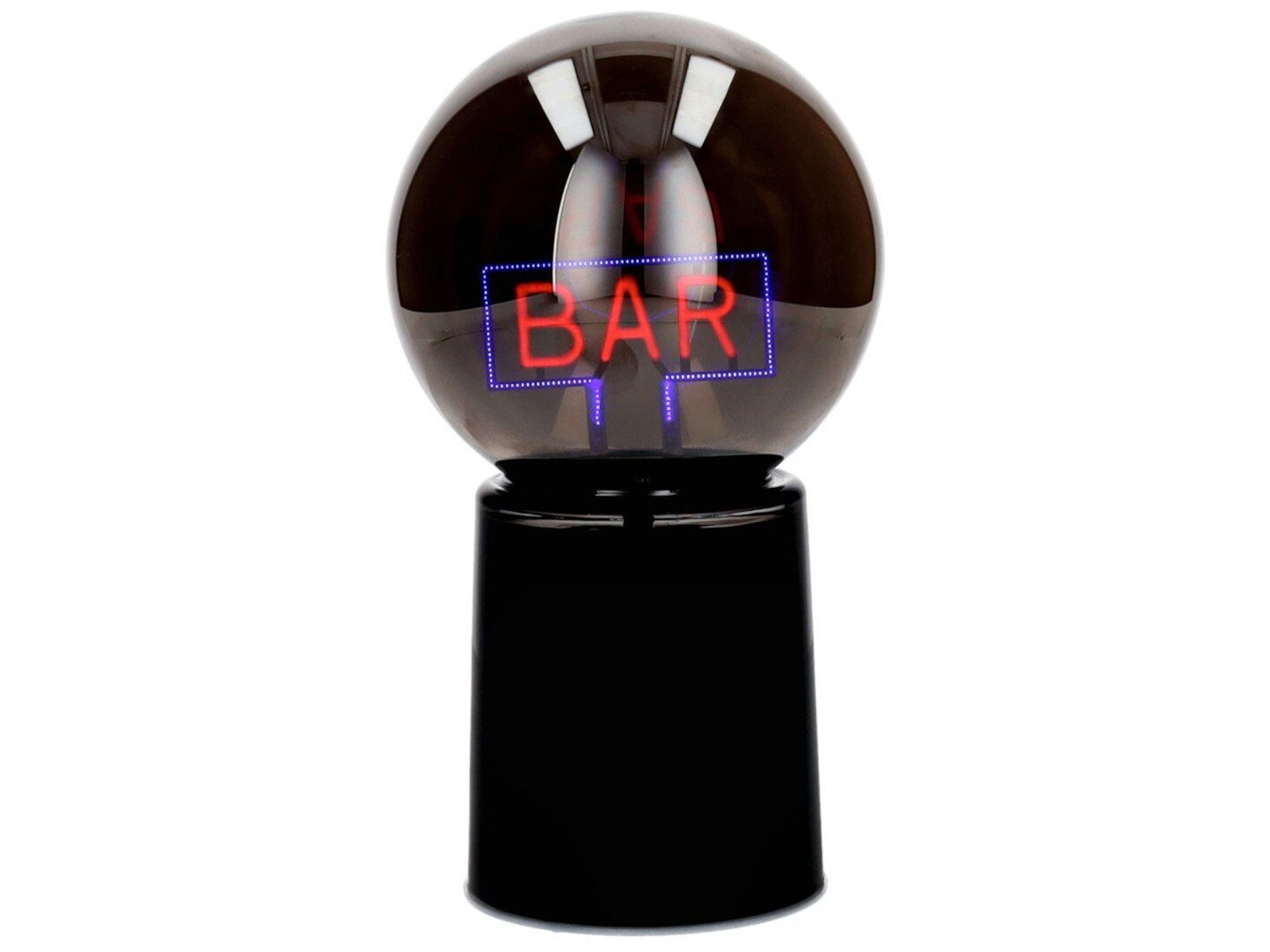 Giftcompany LED-Dekofigur Glowmance LED-Leuchtkugel Neonlicht Bar schwarz 21cm