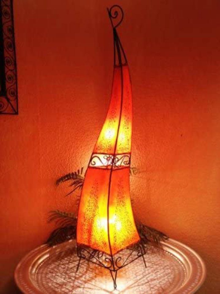 Marrakesch Orient & Mediterran Interior Stehlampe Orient Stehlampe Rahaf orange 120cm