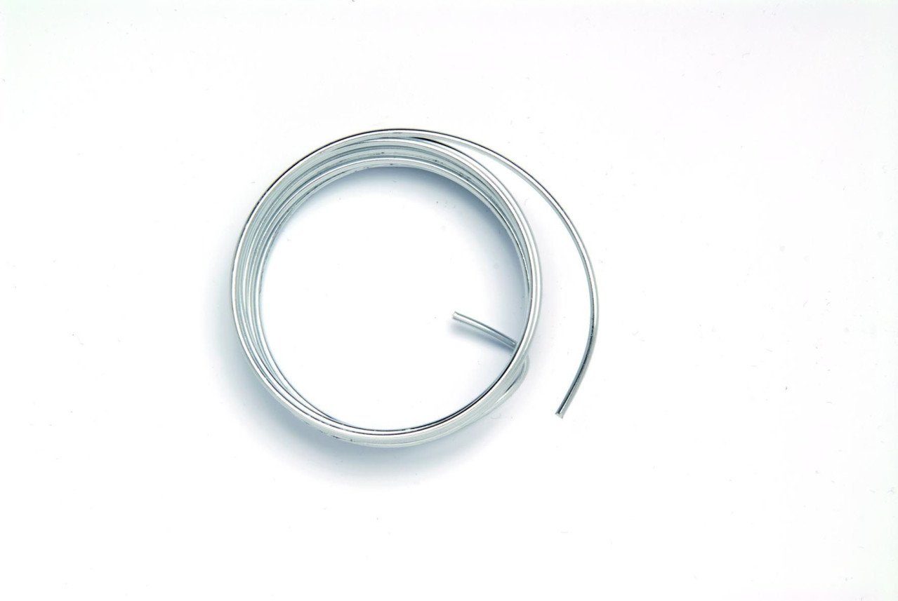 Glorex Draht Glorex Deko Aludraht silberfarben 2 mm, 2 m