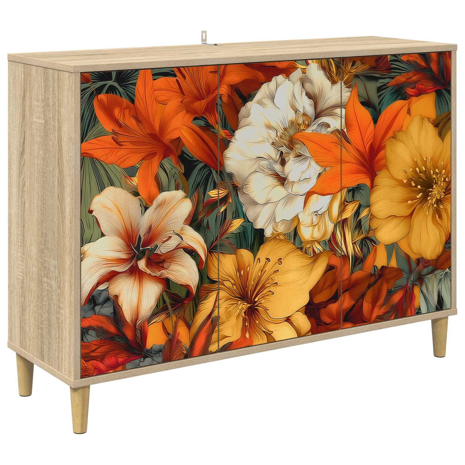 vidaXL Sideboard Sideboard GENNEP Sonoma 102 x 33 x 75 cm Holzwerkstoff (1 St)