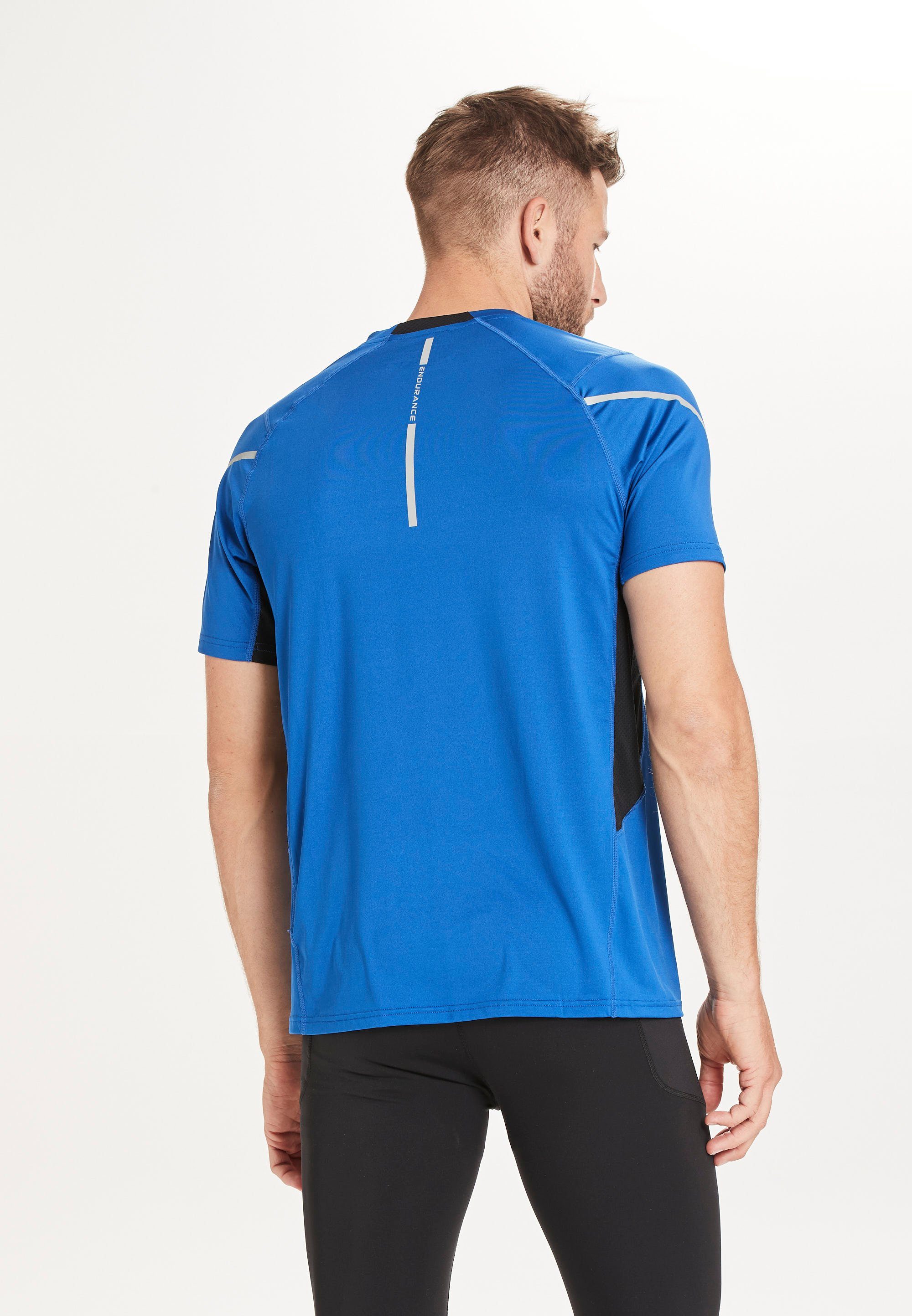 aus ENDURANCE schnelltrocknendem (1-tlg) Funktionsshirt blau-dunkelblau Bruks Funktionsstretch