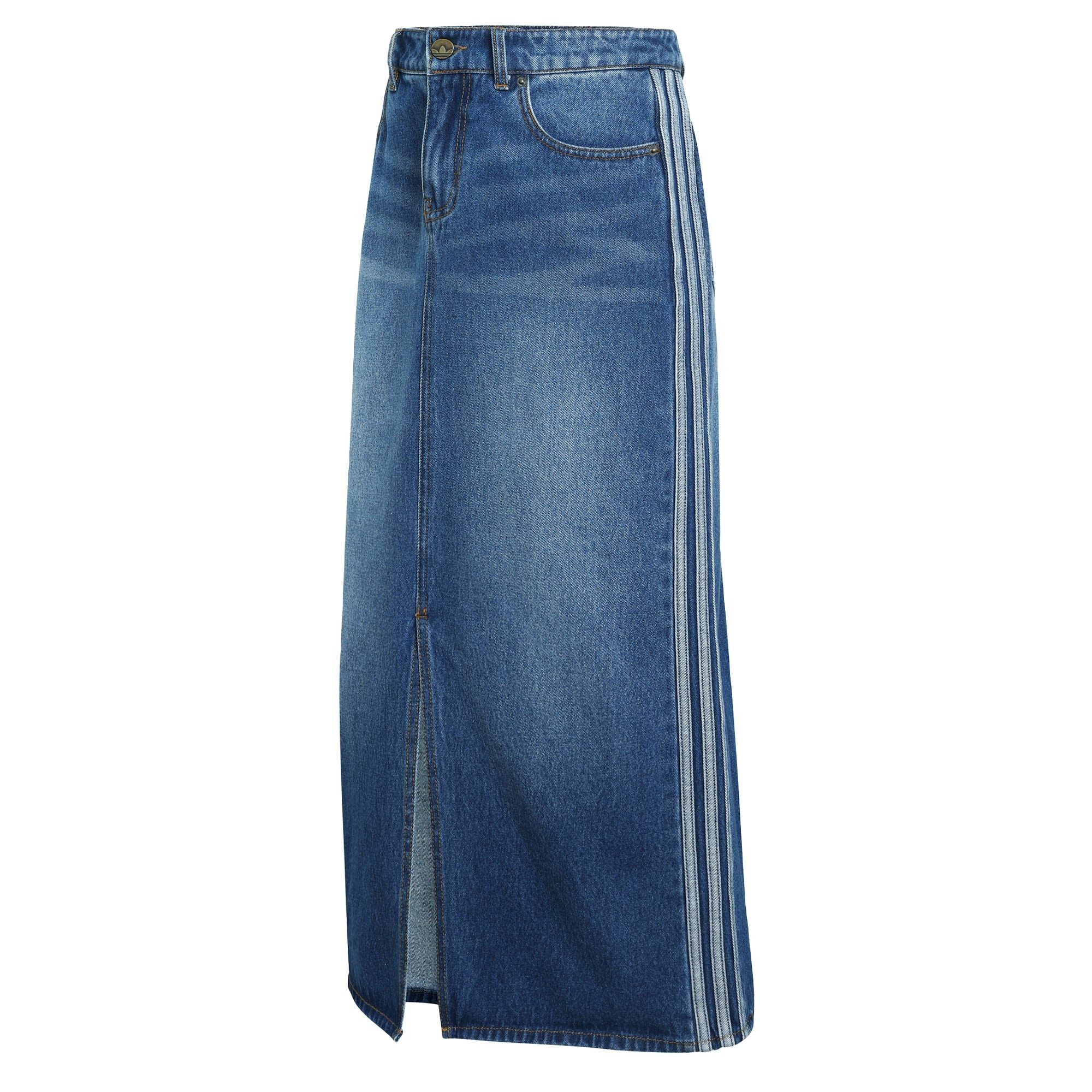 adidas Originals Jeansrock 3-STREIFEN JEANS-BLEISTIFTROCK (1-tlg)