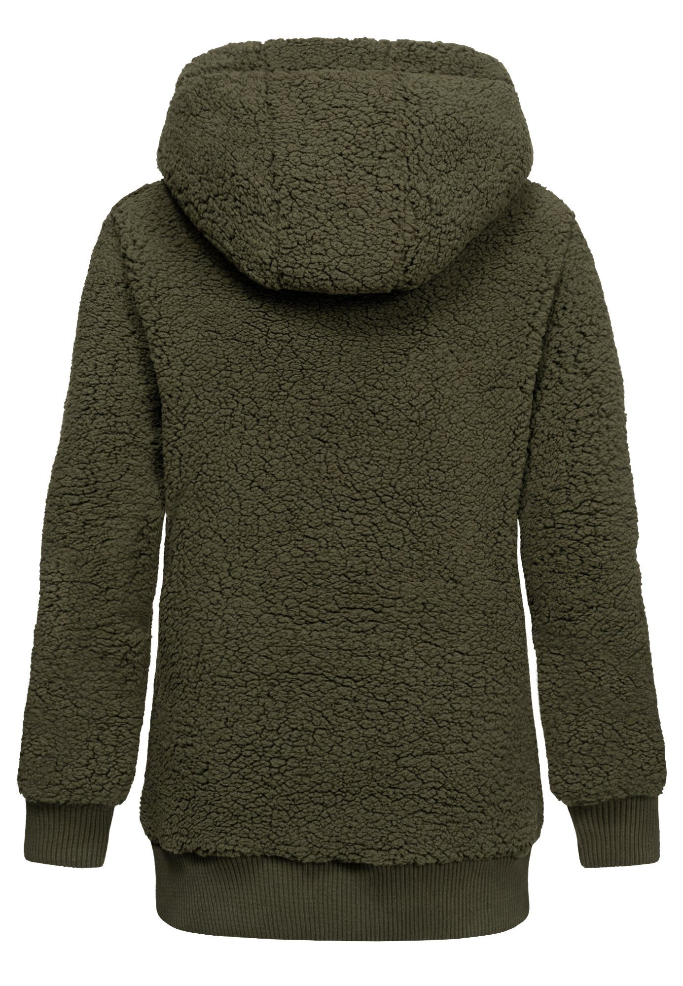 REPUBLIX Kapuzenpullover VALENTINA Damen Teddy Sweatjacke Plüsch Hoodie Pul günstig online kaufen