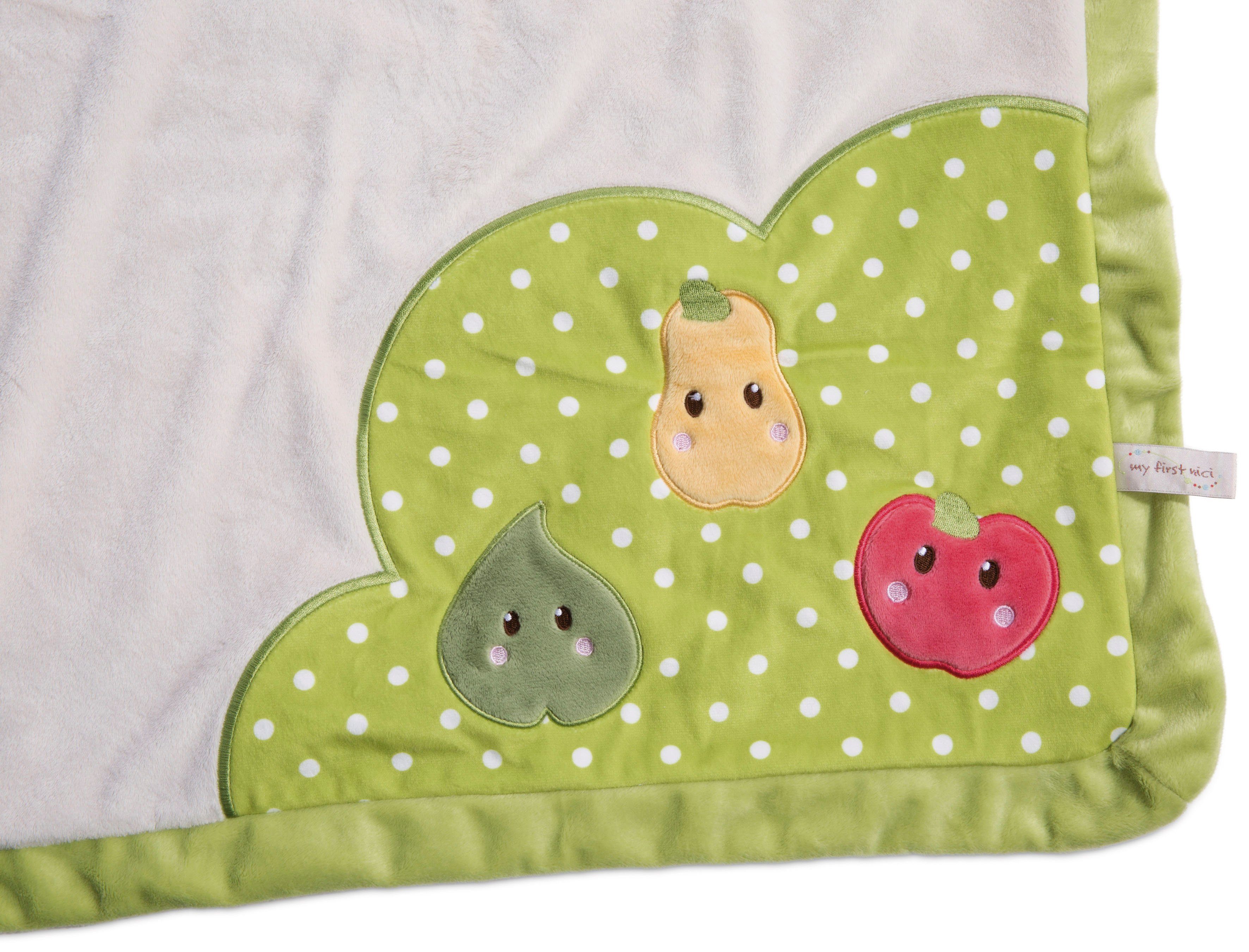 Babydecke My First NICI, Baby-Kuscheldecke mit Schmuse-Hase, Nici