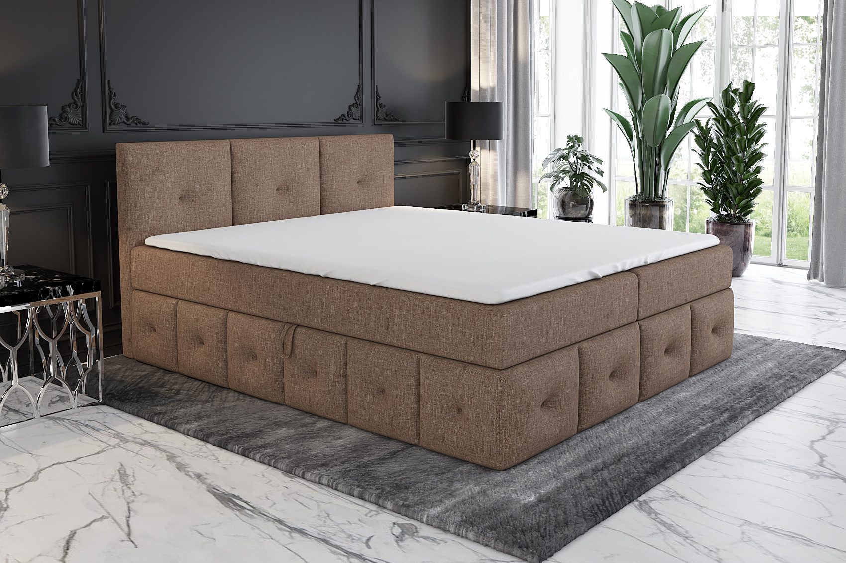 A&J MöbelLand GmbH Boxspringbett BOLLI mit günstig online kaufen
