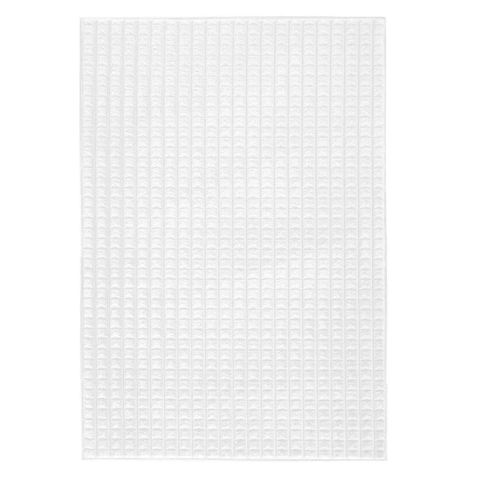 HOMELUX Teppich Wohnzimmer Kuschelteppich Kunsfell Rechteck Round Weicher Einfarbig, Rund 3D Quadrat, Höhe: 15 mm, Flauschig, Kuschelig, Felloptik, Modern, Kundenliebling