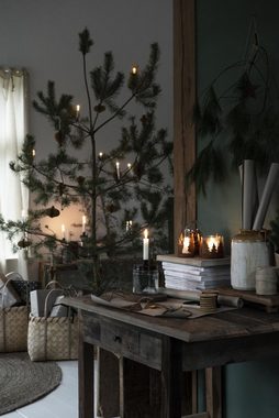 Ib Laursen Adventsleuchter Kerzenständer Kerzenhalter Teelichthalter Bäume Glas Metall Ib