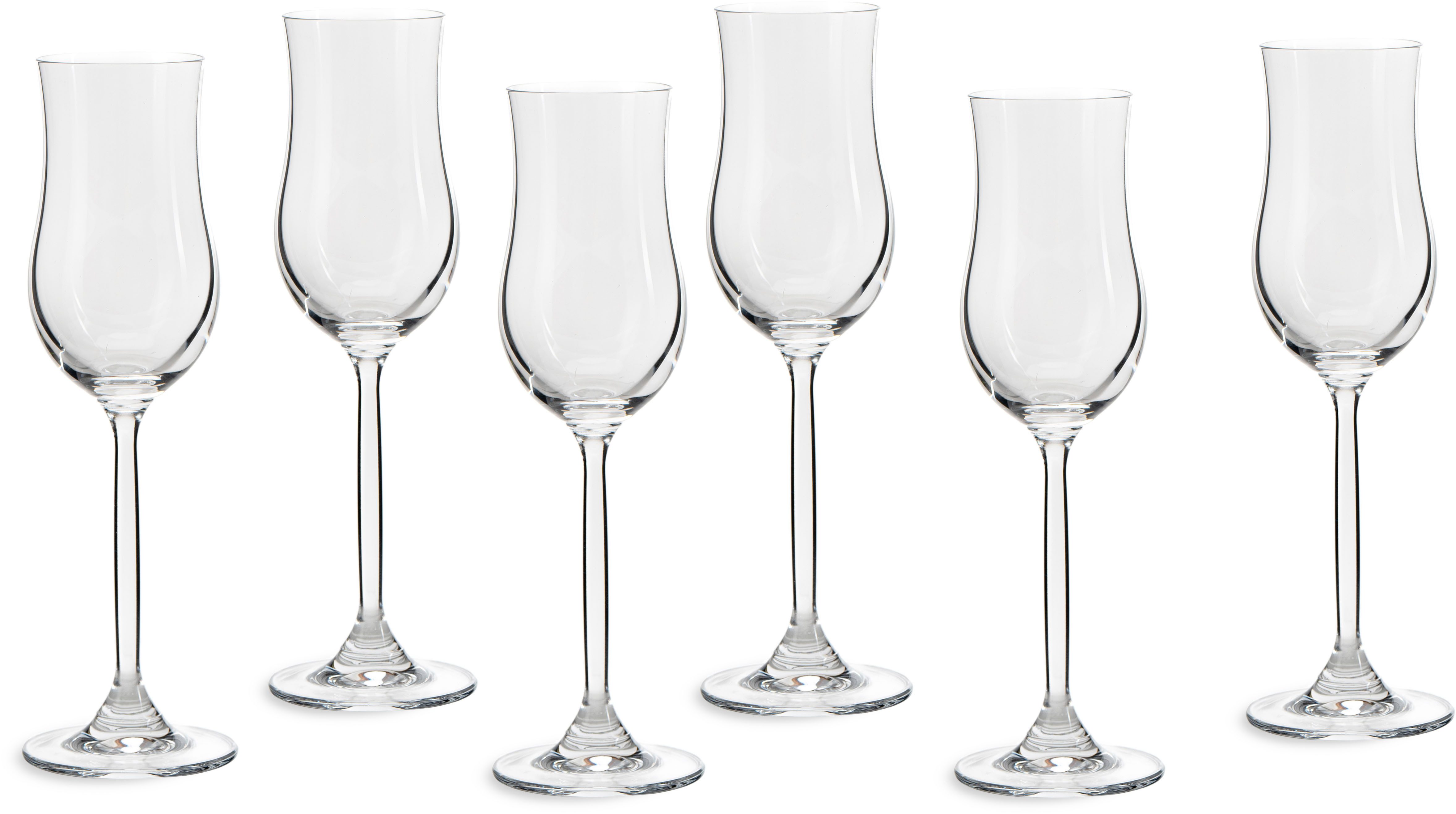 ECHTWERK Grappaglas Set, ca. 120 ml, Glas, Tulpenform, Ideal für Digestifs, passt zu jeder Tischdekoration