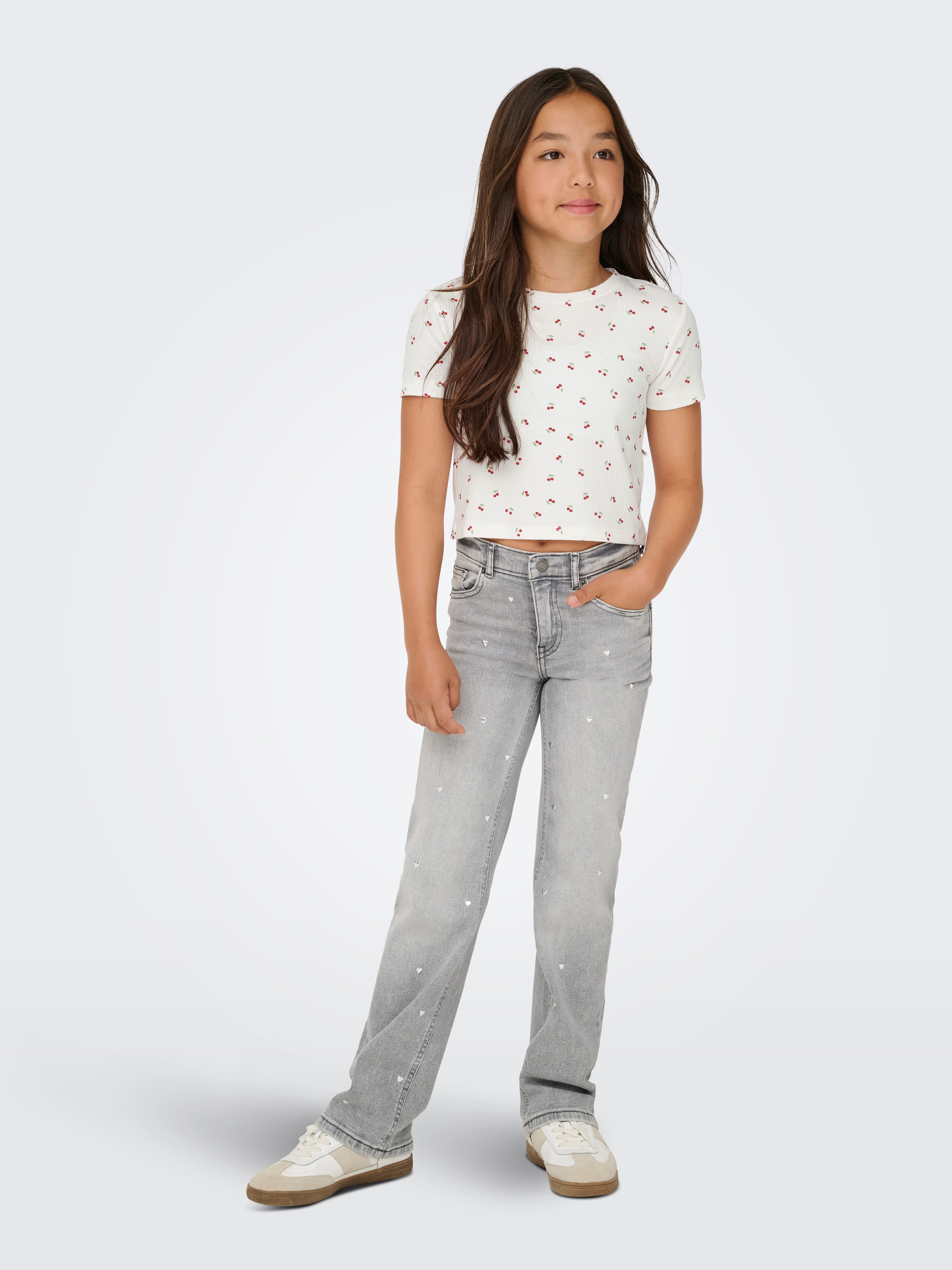 KIDS ONLY T-Shirt KOGBELLA LIFE SHORT AOP S/S TOP JRS NOOS