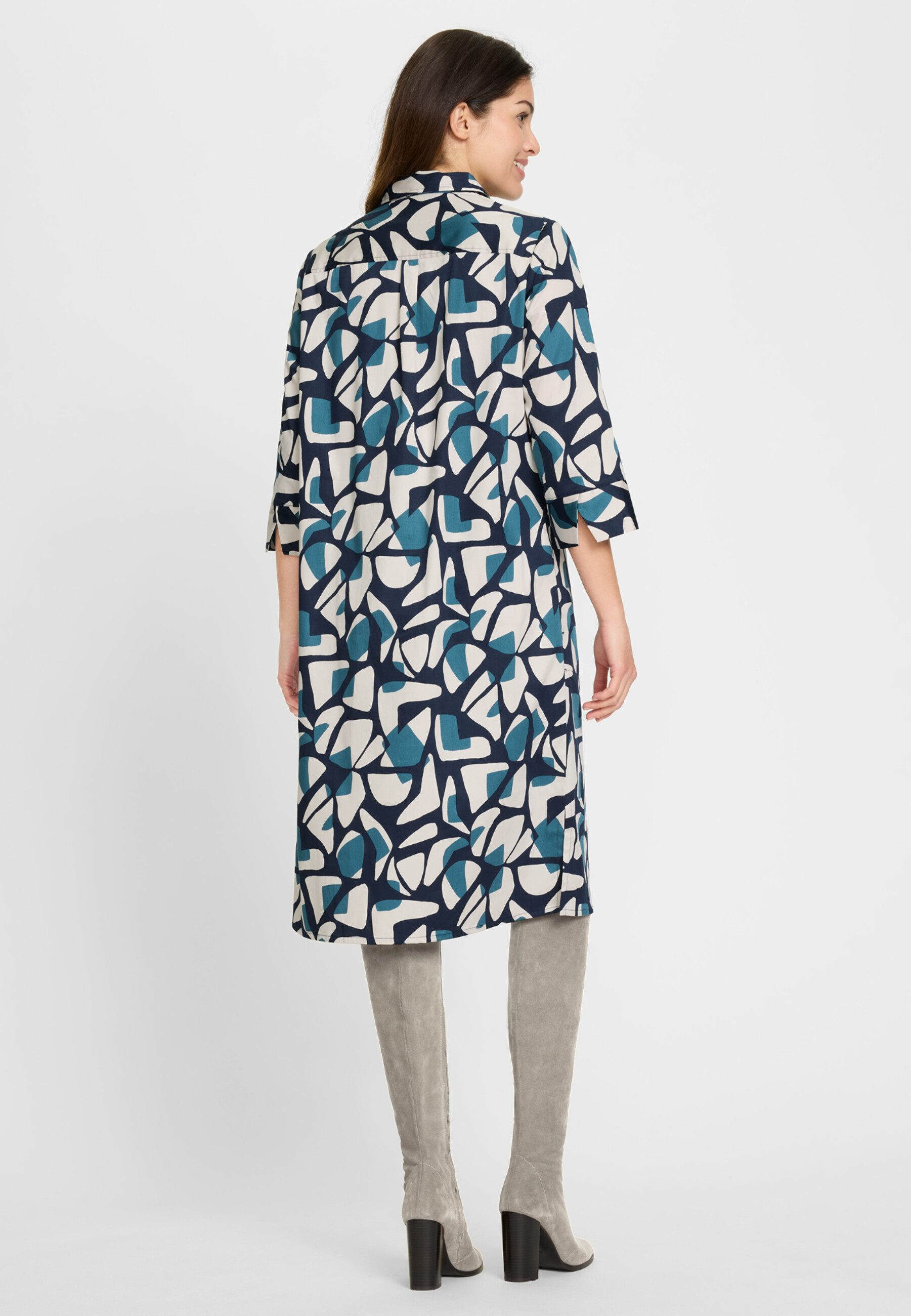 Olsen Midikleid mit Allover-Print