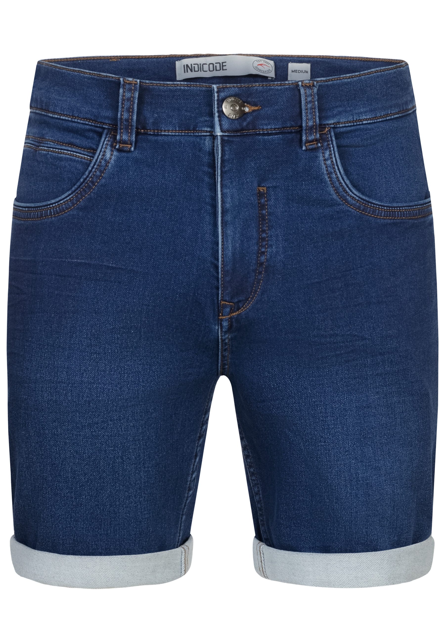 INDICODE Jeansshorts Herren Lonar Jeans Shorts Herrenshorts Moderne und luftig leichte Herren Jeans-Shorts – Bild 2 von 5