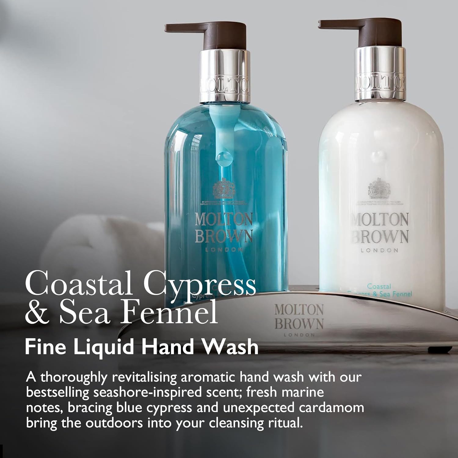 MOLTON BROWN Handseife Coastal Cypress & Sea Fennel edle Handseife, 1-tlg.