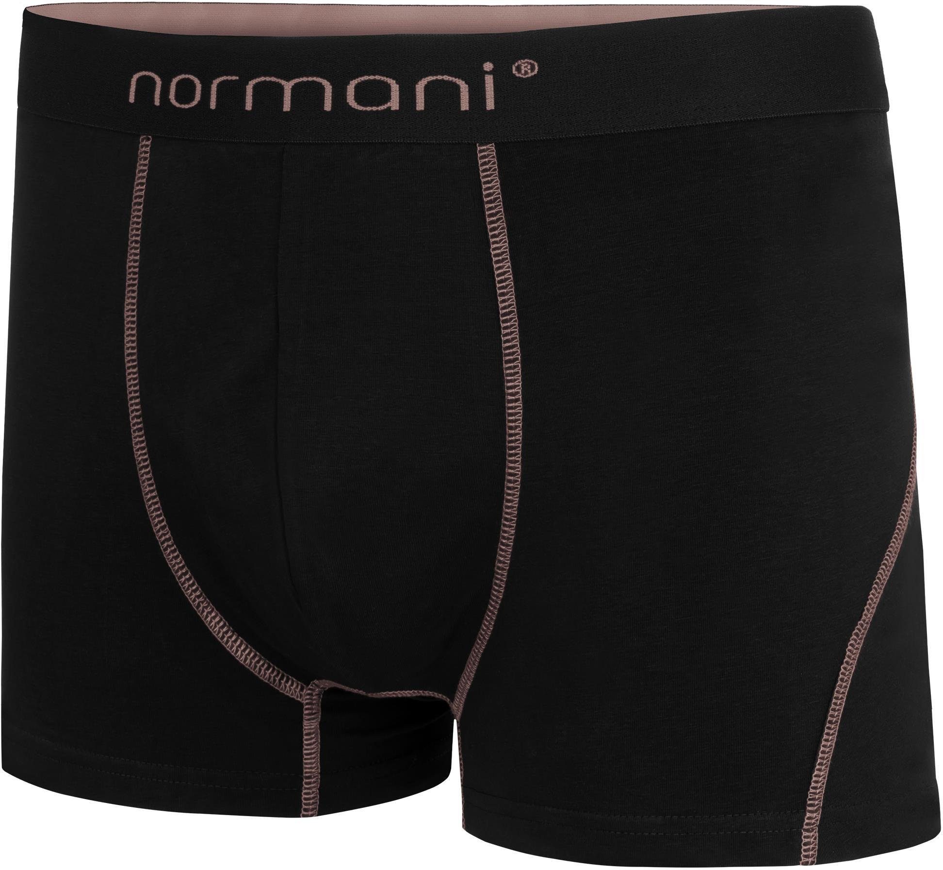 normani Boxershorts 6 Herren Baumwoll-Boxershorts Baumwolle atmungsaktiver Unterhose Männer aus für Lachs