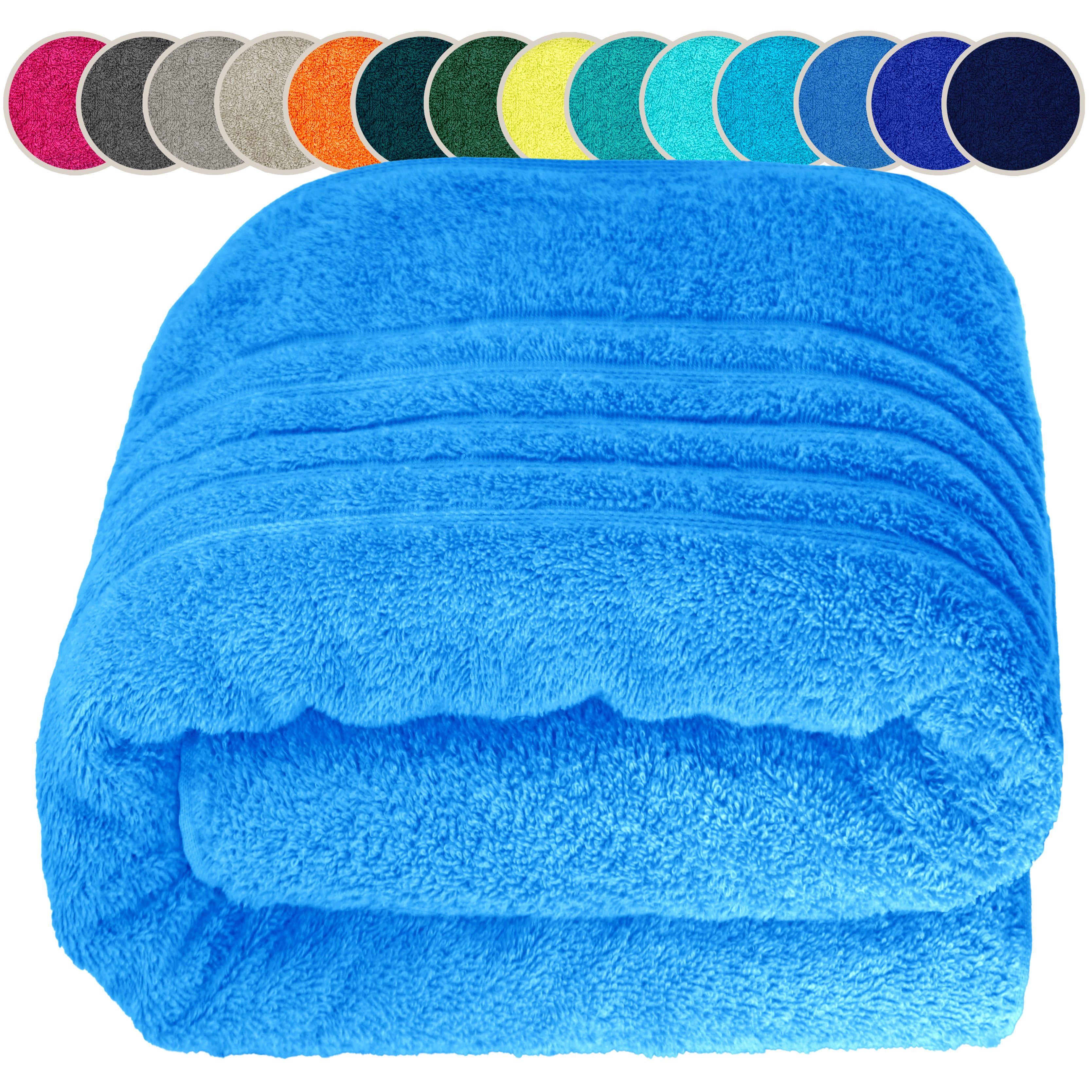Lashuma Saunatuch XXL Handtuch London, Frottee (1-St), Badetuch Damen & Badehandtuch Herren 100x200 cm - Saunahandtuch 80x220