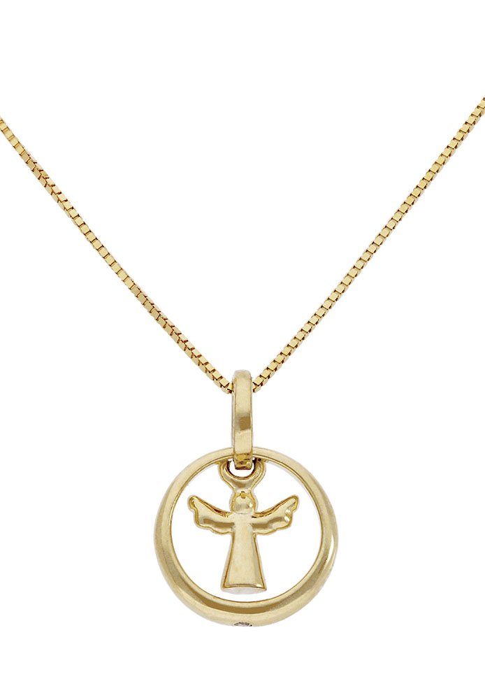 Firetti Kette mit Anhänger Schmuck Geschenk Gold 375 Halsschmuck Halskette Goldkette Venezianer, zu Hoodie, Kleid, Shirt, Jeans, Sneaker! Anlass Geburtstag Weihnachten