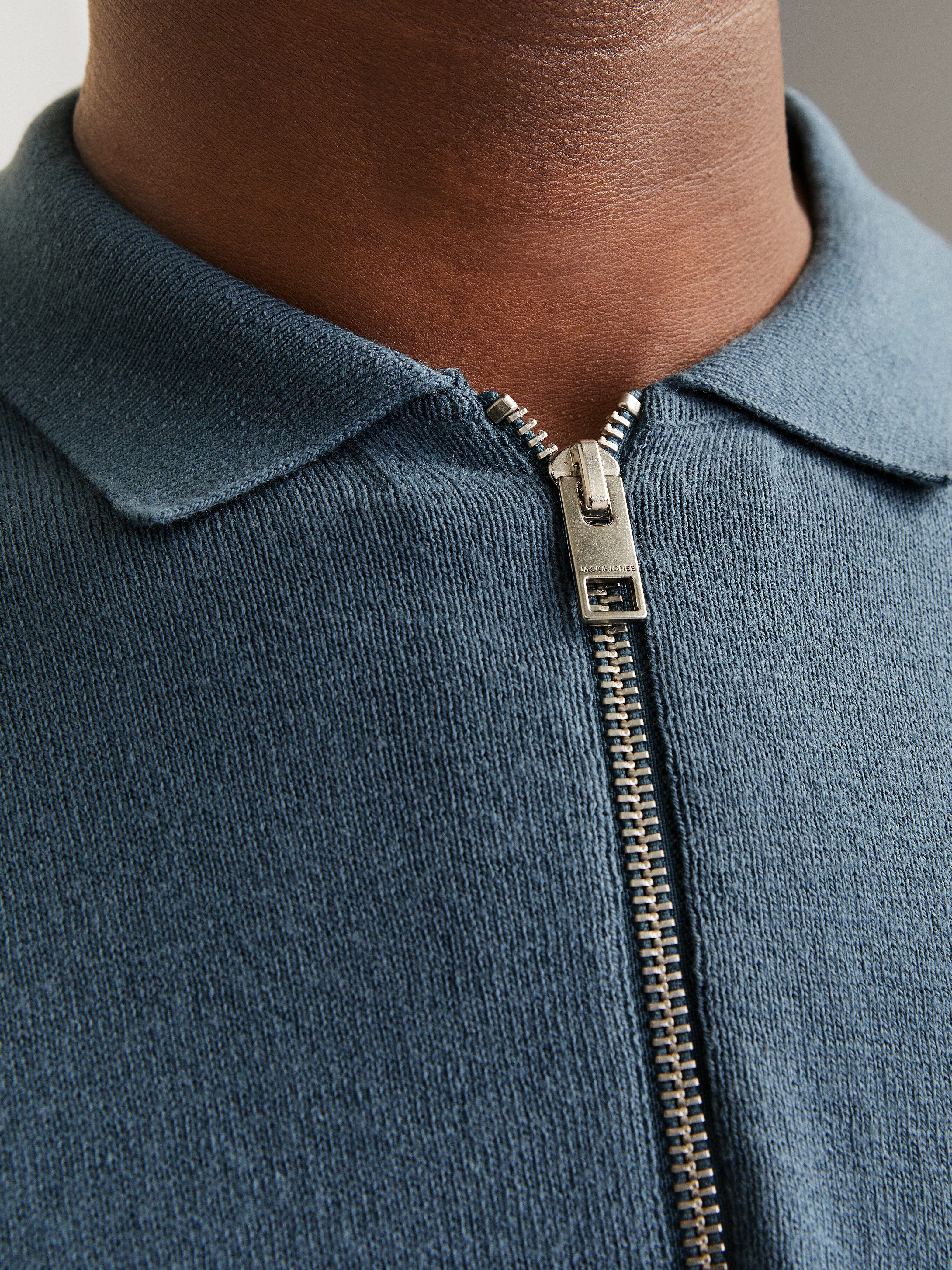Jack & Jones Polokragenpullover JJEEMIL KNIT POLO HALF ZIP LS NOOS mit Polo günstig online kaufen