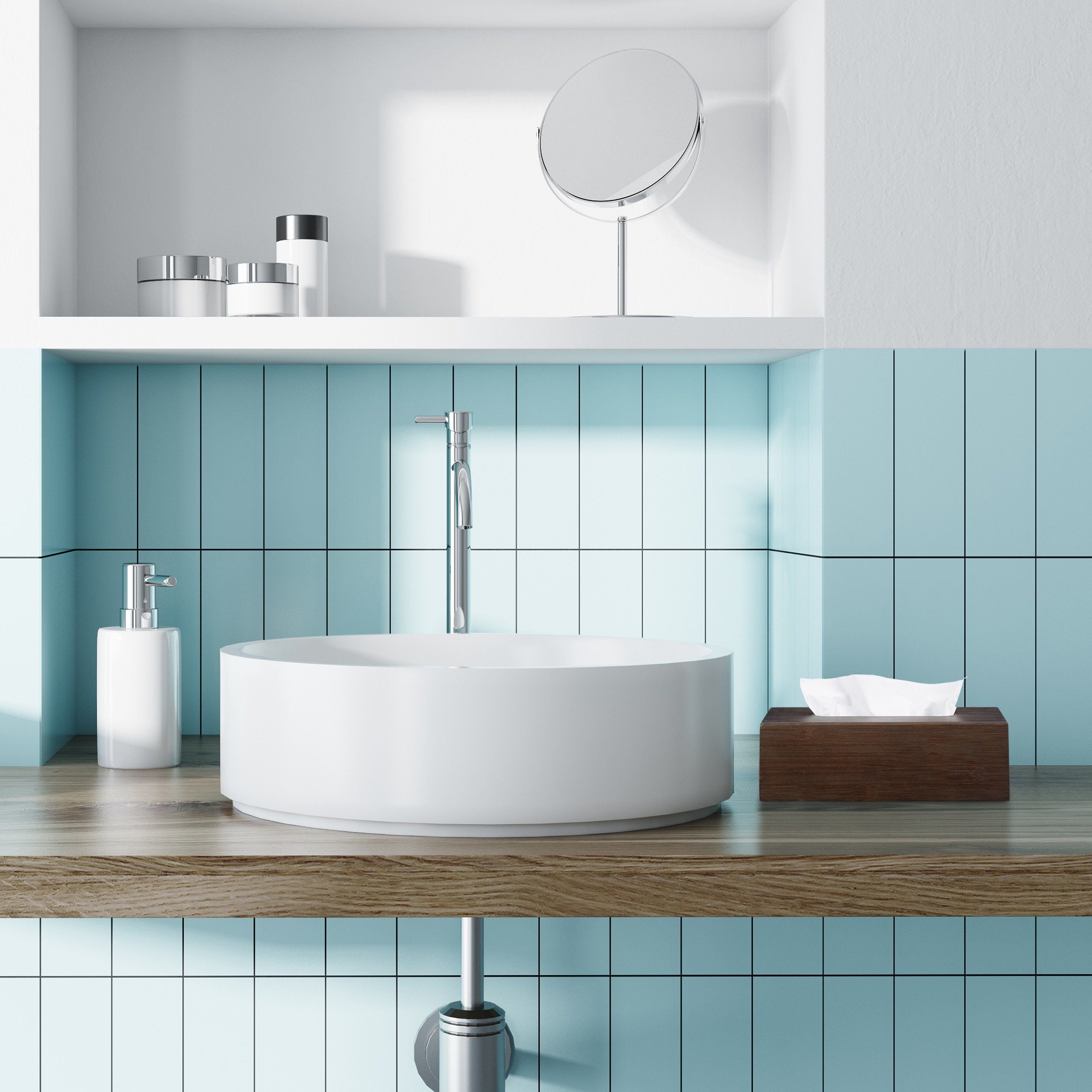 relaxdays Kosmetikbox Bambus Tücherbox dunkelbraun günstig online kaufen