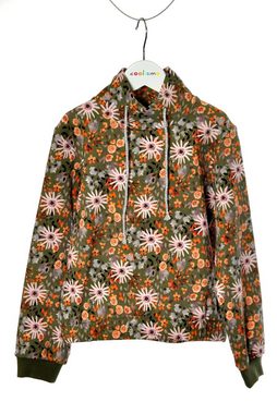 coolismo Sweatshirt Sweater für Mädchen mit Blumen-Motivdruck oliv Baumwolle, europäische Produktion