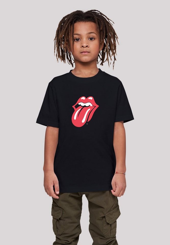 F4NT4STIC T-Shirt The Rolling Stones Zunge Rot Print, Offiziell  lizenziertes The Rolling Stones T-Shirt