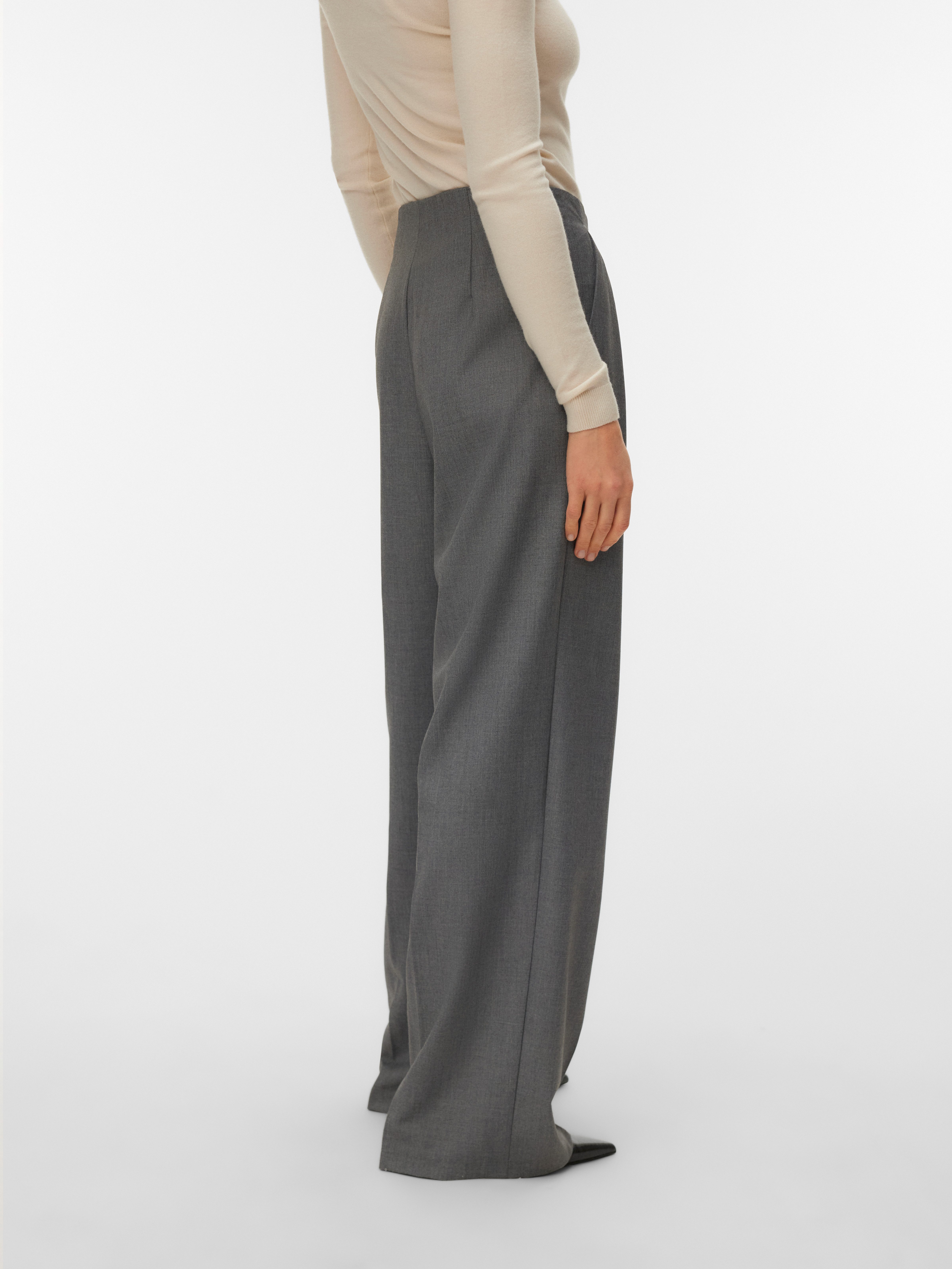 Vero Moda Anzughose VMHAILEY HW WIDE PLEAT PANT NOOS Hose mit weitem Beinschnitt, High Waist Bund