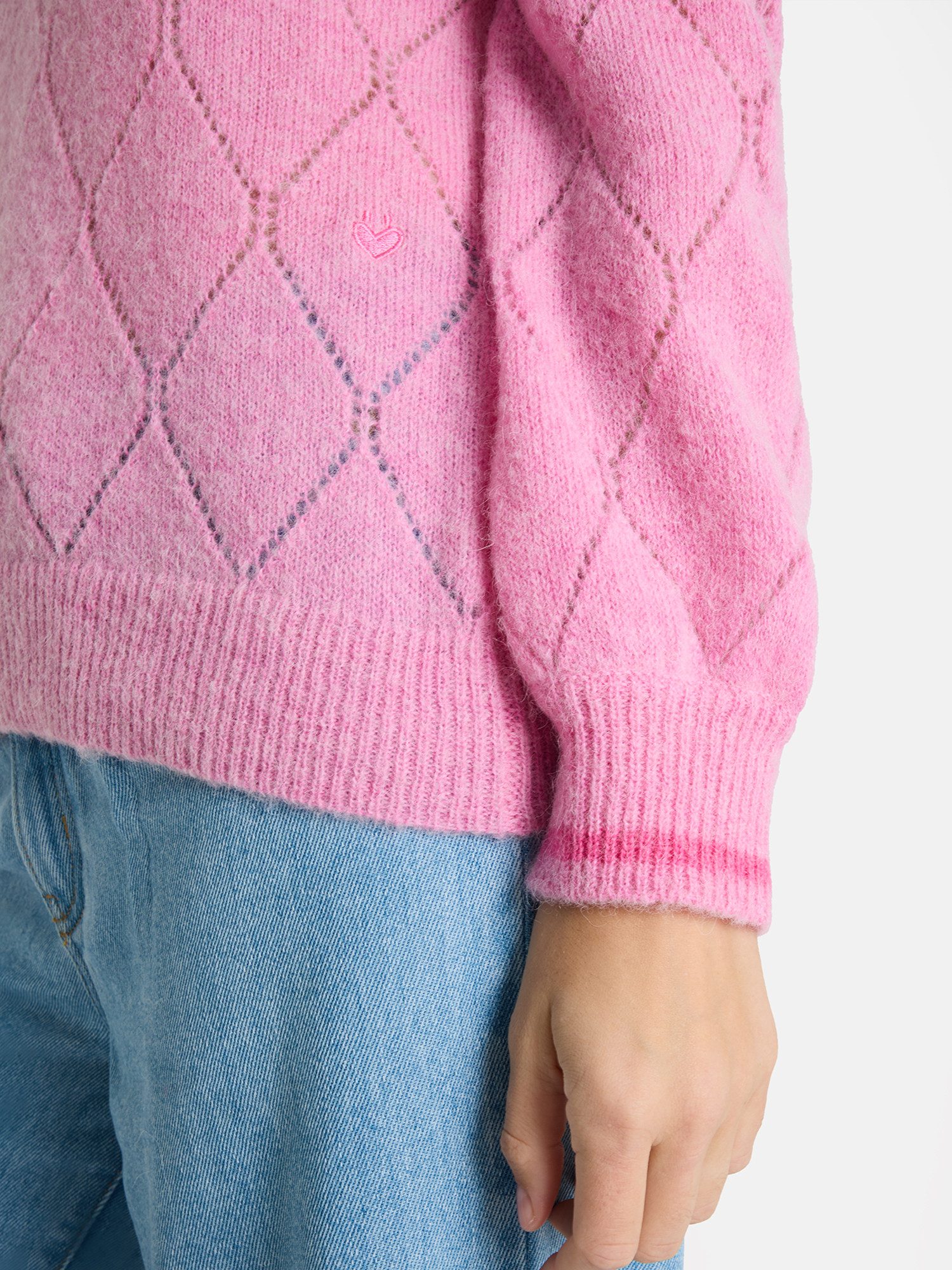 Lieblingsstück Strickpullover TilbeL mit Alpaka, Rautenmuster