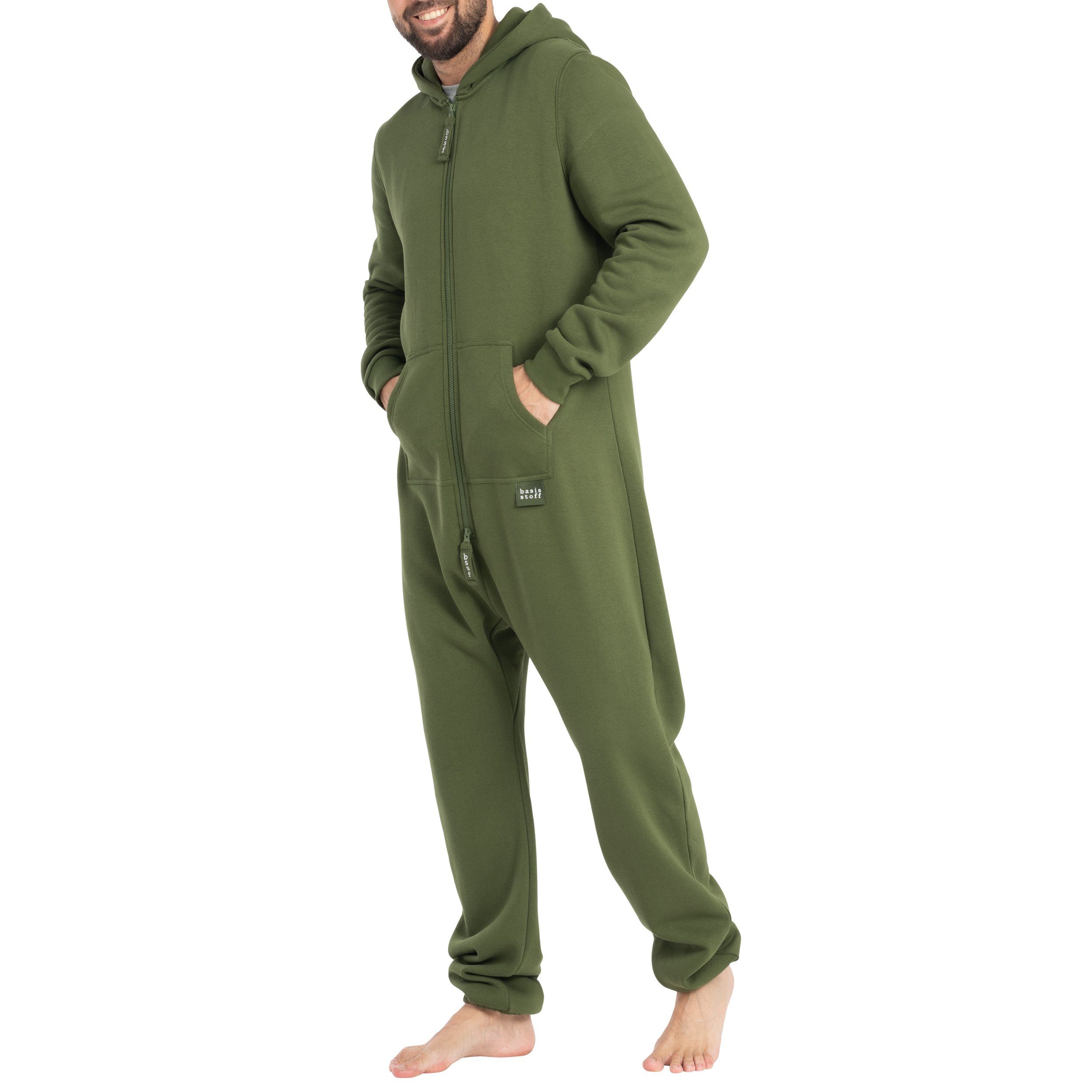 Basisstoff Jumpsuit Basisstoff Sheesh Herren Jumpsuit Overall Onesie Einteiler