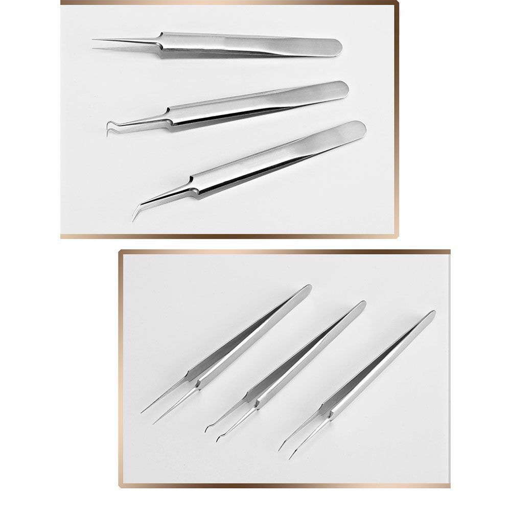 Remover 11 Mitesserentferner of Silver Tools Akne Mitesser clip pieces 5) needle Kit (Ordinary Box Dipper CTGtree Pinzetten Blackhead