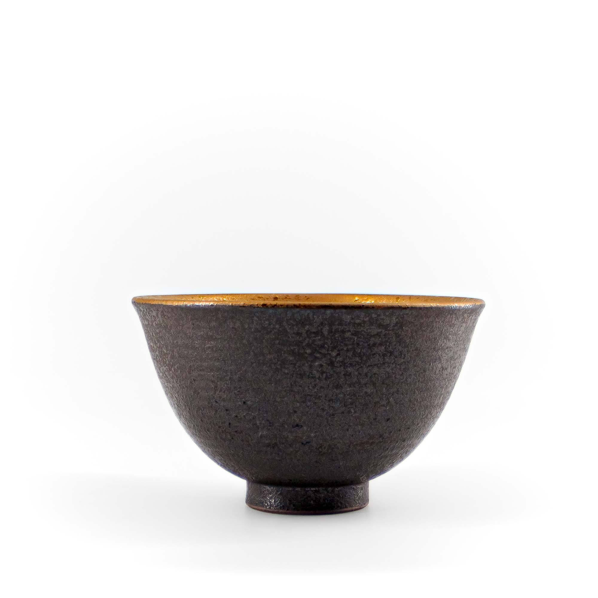 teayumi Schale MEDARU Chawan Matcha-Schale 400 ml Schwarz Kupfer