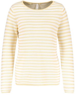 GERRY WEBER Rundhalspullover Pullover mit Ringel GOTS