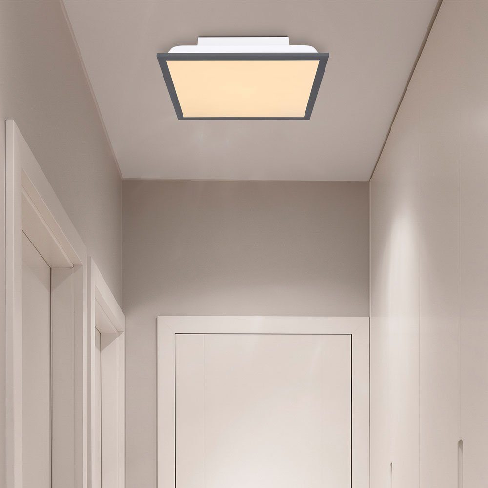 etc-shop LED Wohnzimmerleuchte LED-Leuchtmittel verbaut, LED fest Deckenleuchte, Warmweiß, Panel Backlight Deckenlampe