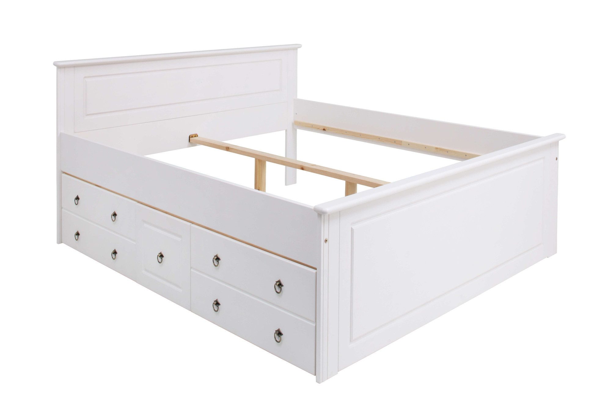 OTTO home Massivholzbett Hugo, FSC® zertifiziert, Landhausstil, zeitlos und edel (auch als Super Sparset inklusive Schubkästen), Stauraumbett, extra belastbar,  – Bild 5 von 5