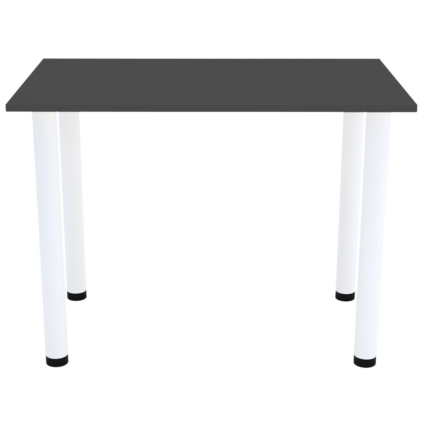 Anthrazit Beinen 2mm Esszimmertisch Bürotisch weißen Küchentisch Esstisch, PVC AKKE mit