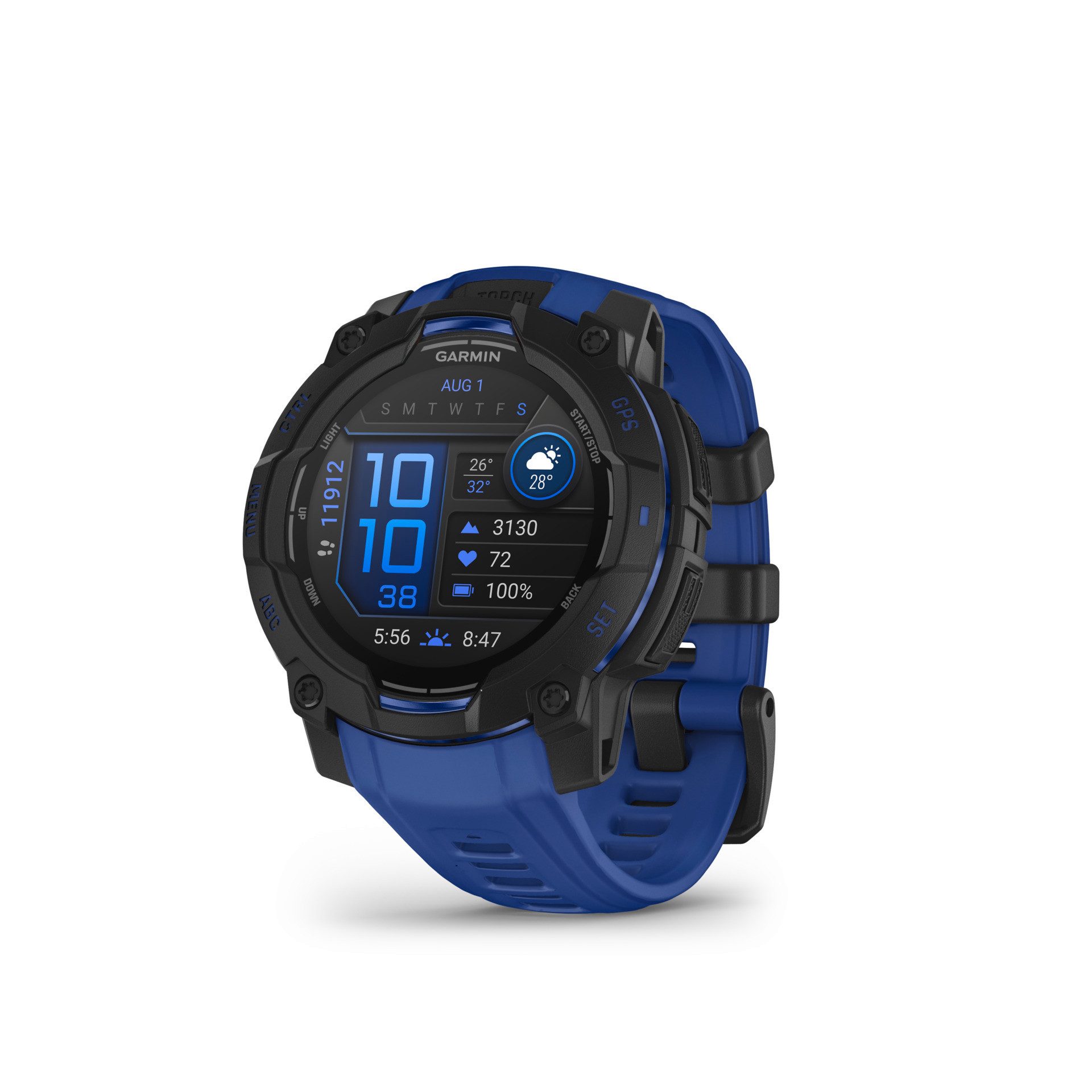 Garmin Instinct 3 AMOLED Smartwatch (3 cm/1,2 Zoll, Garmin)