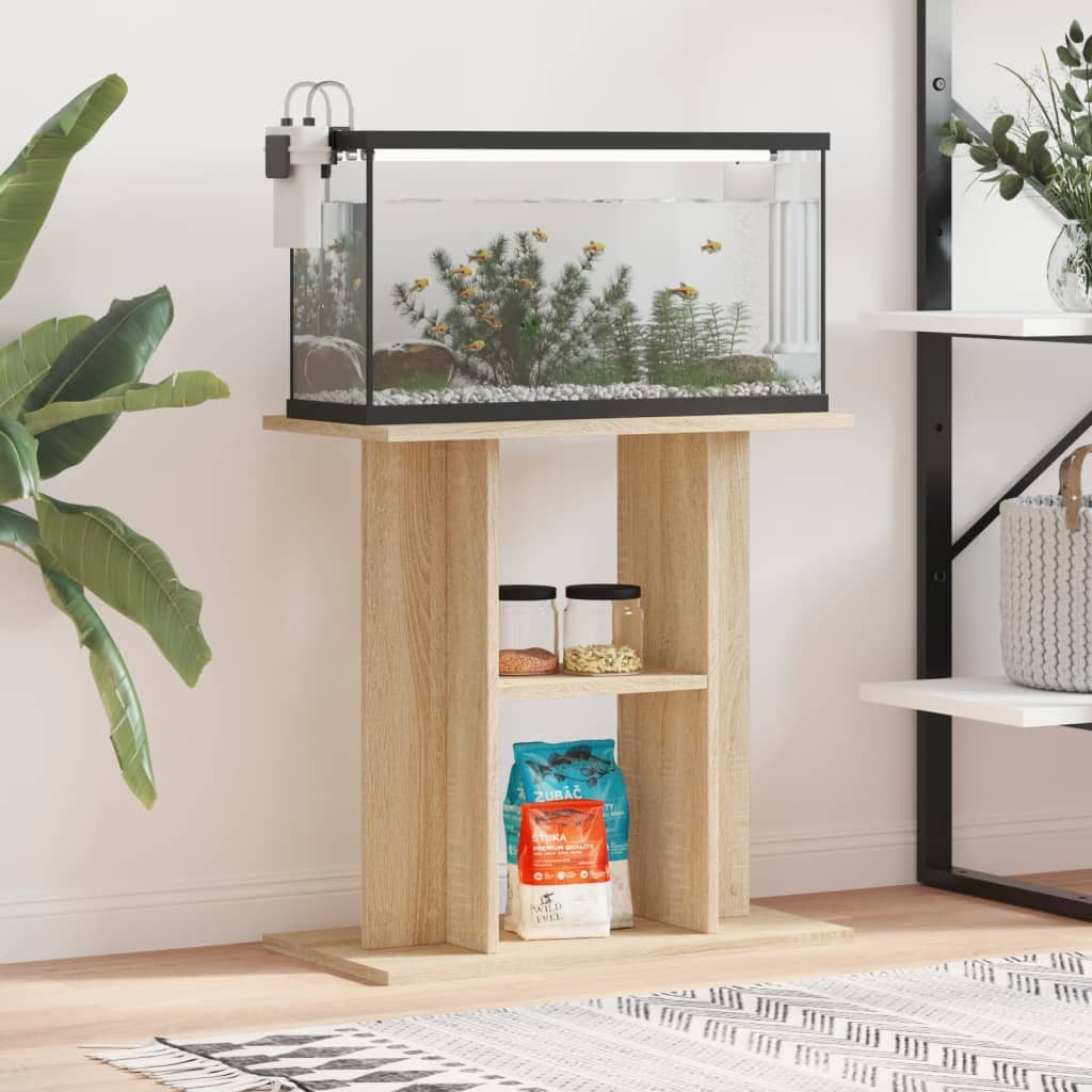 vidaXL Aquariumunterschrank 60 x 30 x 60 cm Aquariumständer Sonoma Eiche 60x30x60 cm Spanplatte Aq