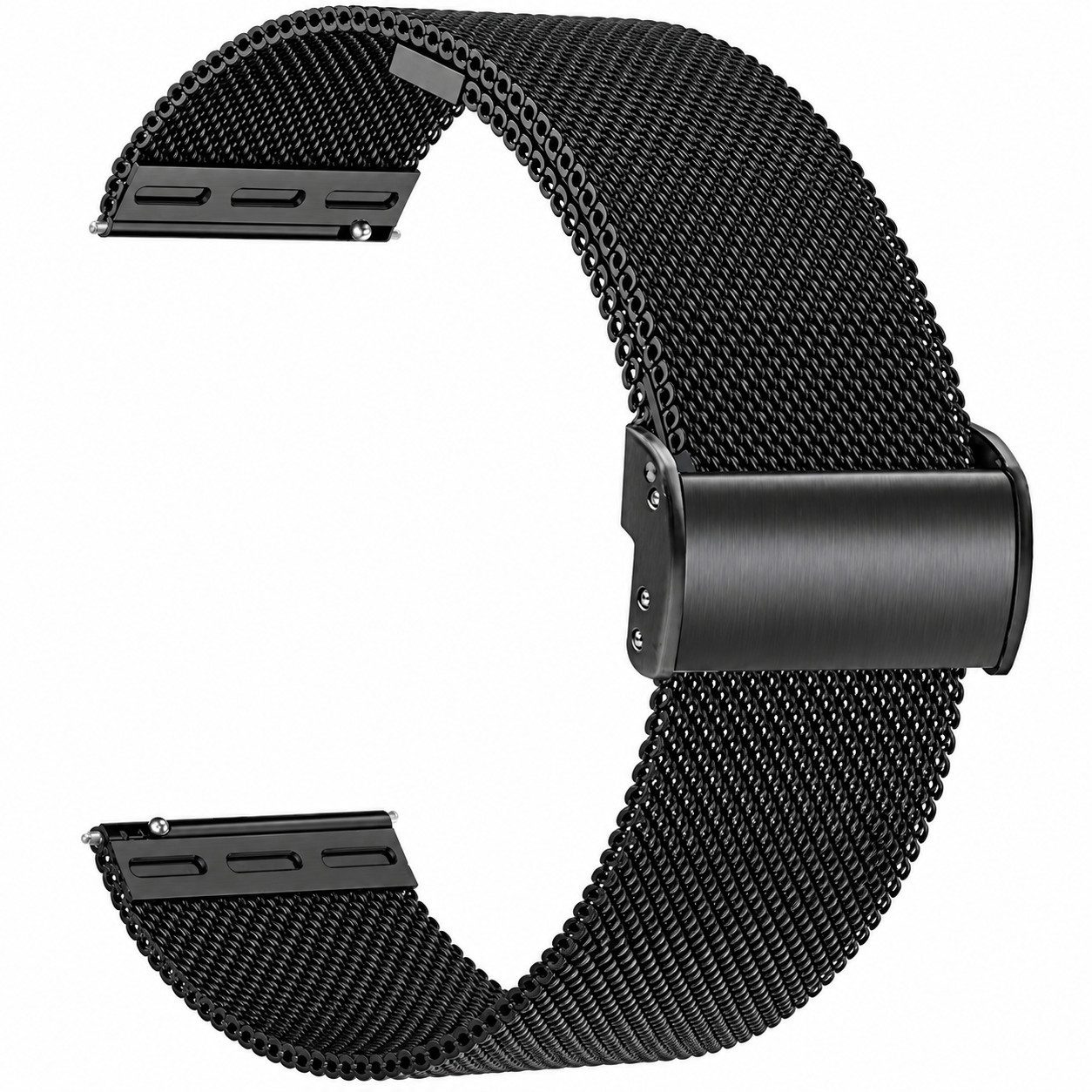 Fyrove Uhrenarmband Edelstahlband, Milanaise-Armband für Smartwatch, Magnetband, Wechselarmband für Damen Herren und klassische Uhren