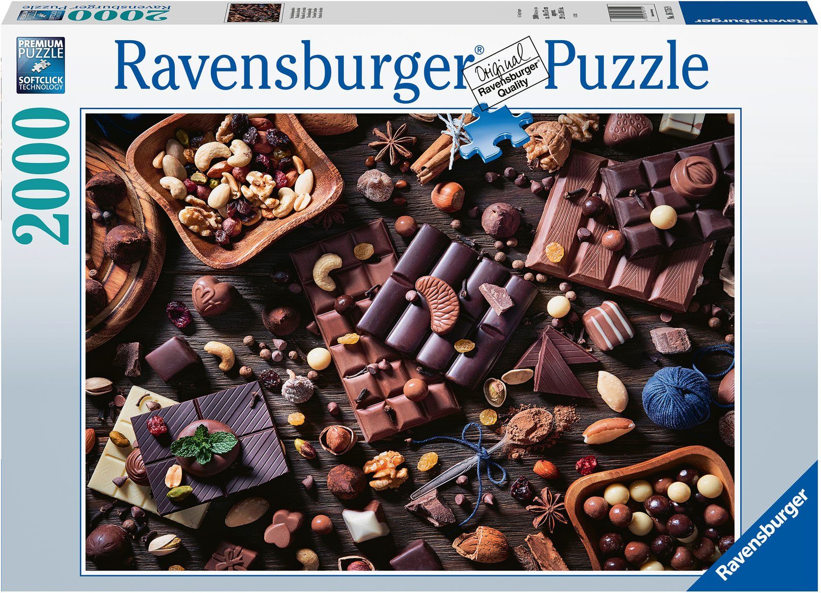 Ravensburger Puzzle Schokoladenparadies, 2000 Puzzleteile, Made in Germany günstig online kaufen